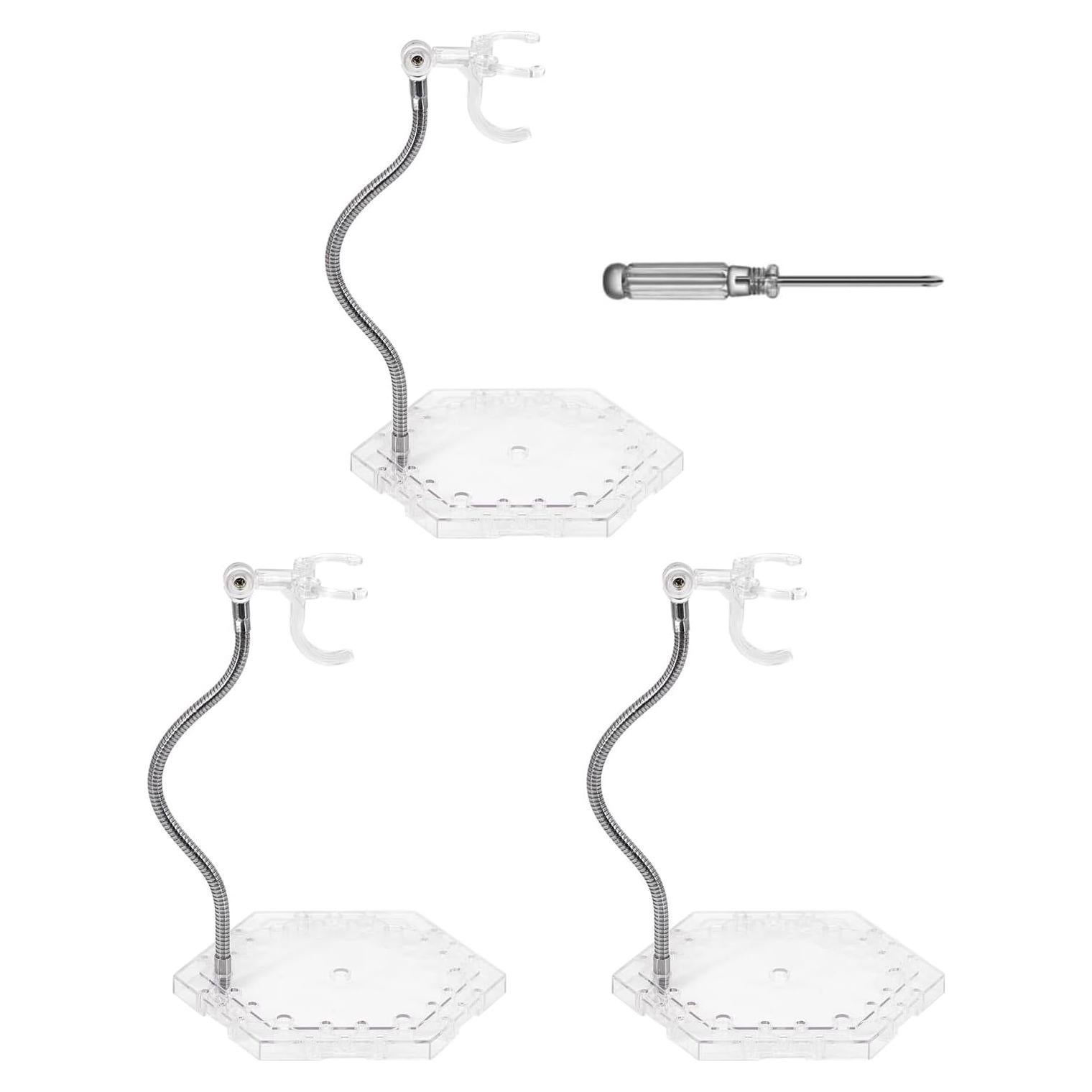 Soporte para Figuras de Acción Transparentes YF068 - Paquete de 3