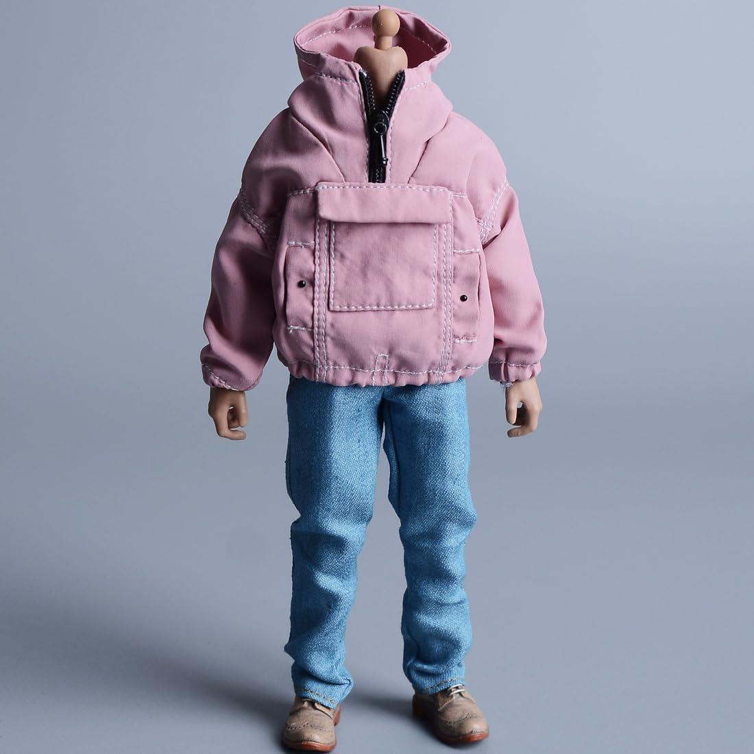 Pantalones de Jeans Denim Meetoget 1/12 para Muñeco Azul