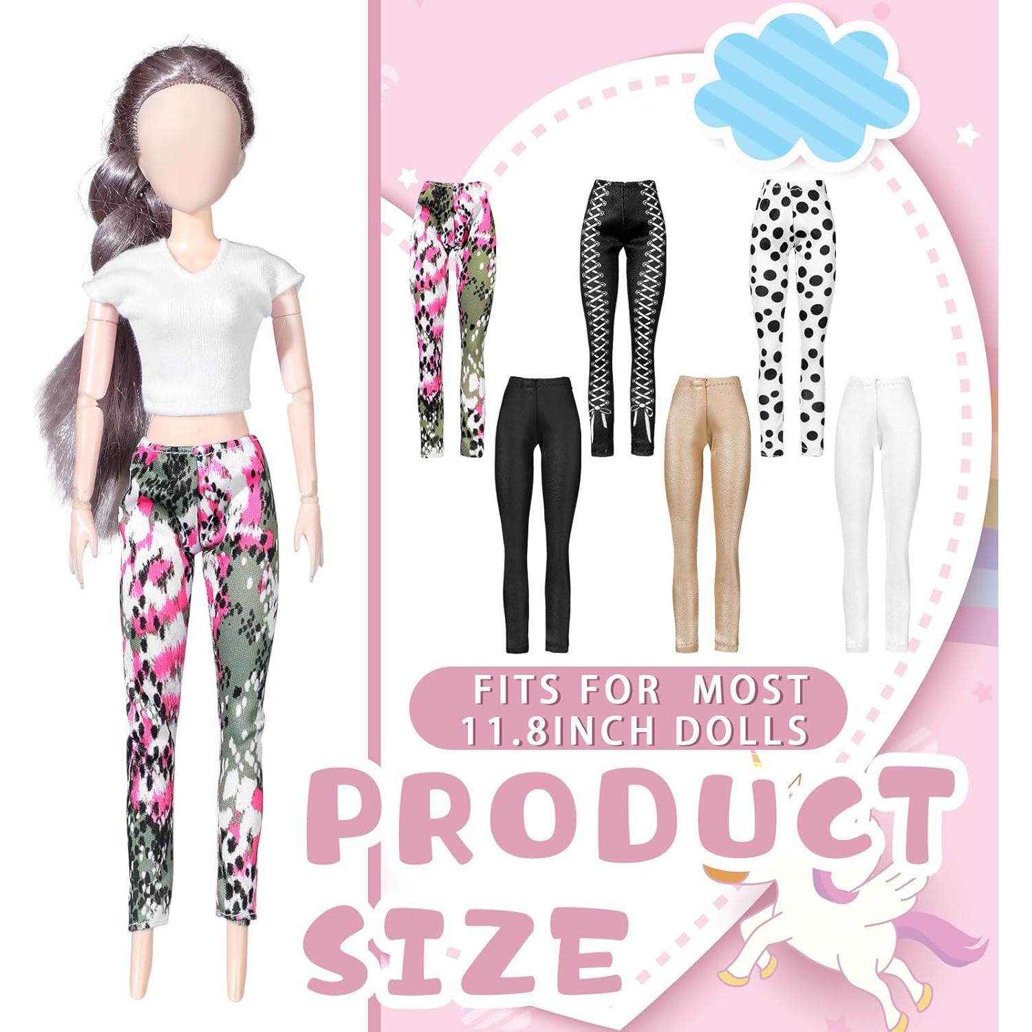 Conjunto de Ropa de Muñeca Fourluoo 30 cm 6 Piezas Moda