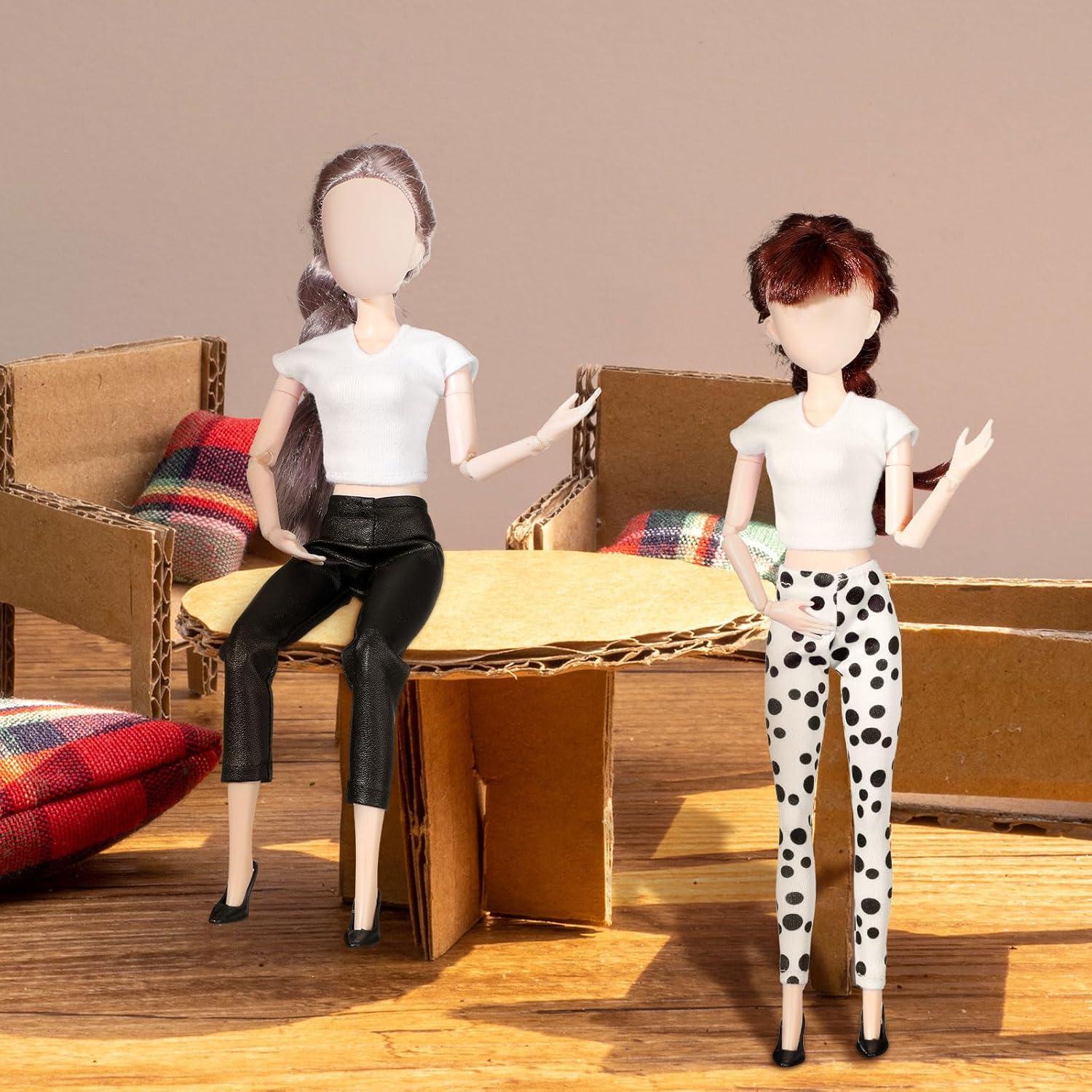 Conjunto de Ropa de Muñeca Fourluoo 30 cm 6 Piezas Moda