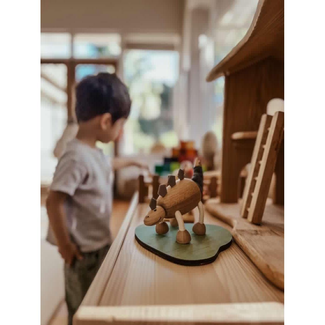 Set de Juguetes de Madera Anamalz Dinosaurios 6 Figuras