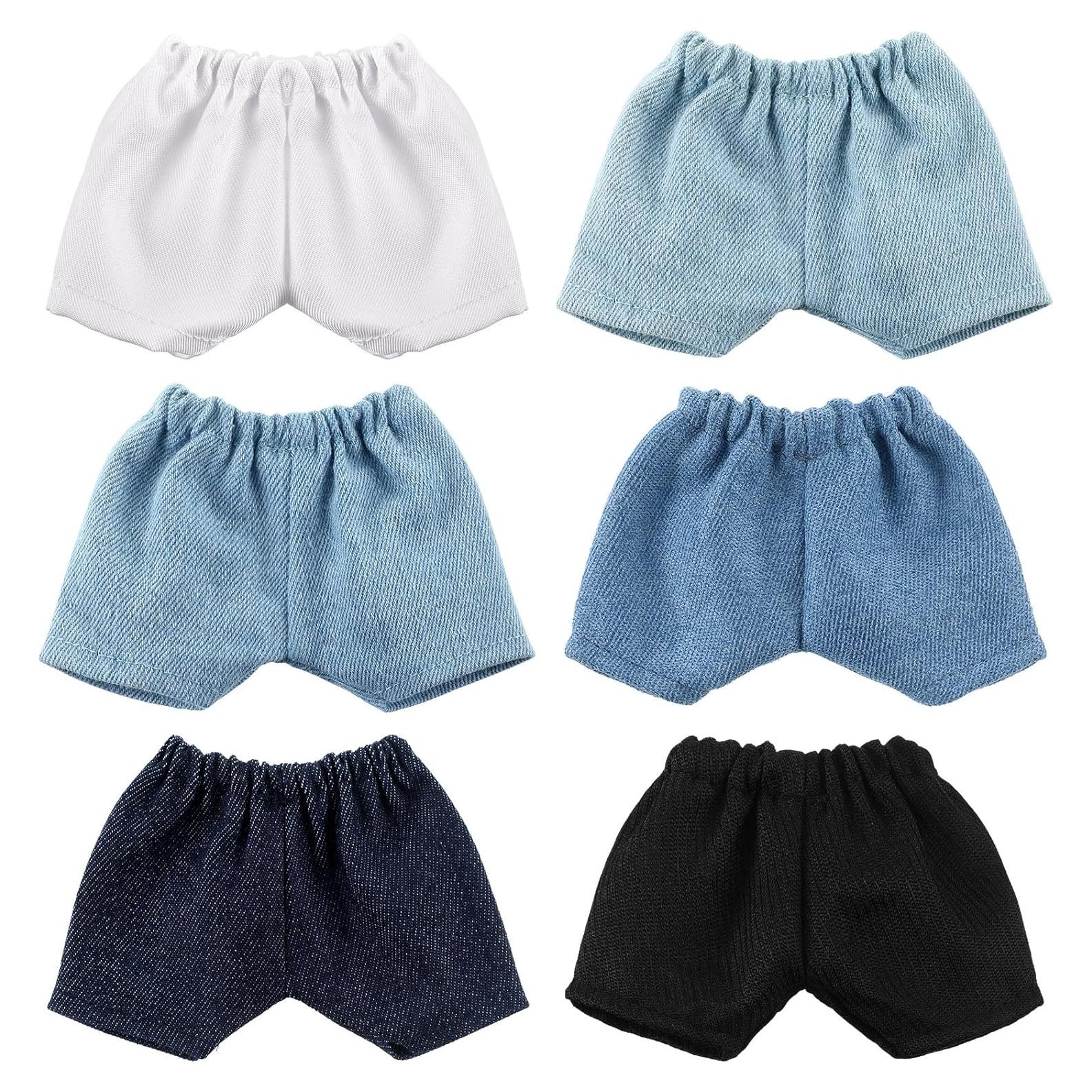 Bencailor 6 Pcs Pantalones Cortos para Muñecas 20-30 cm