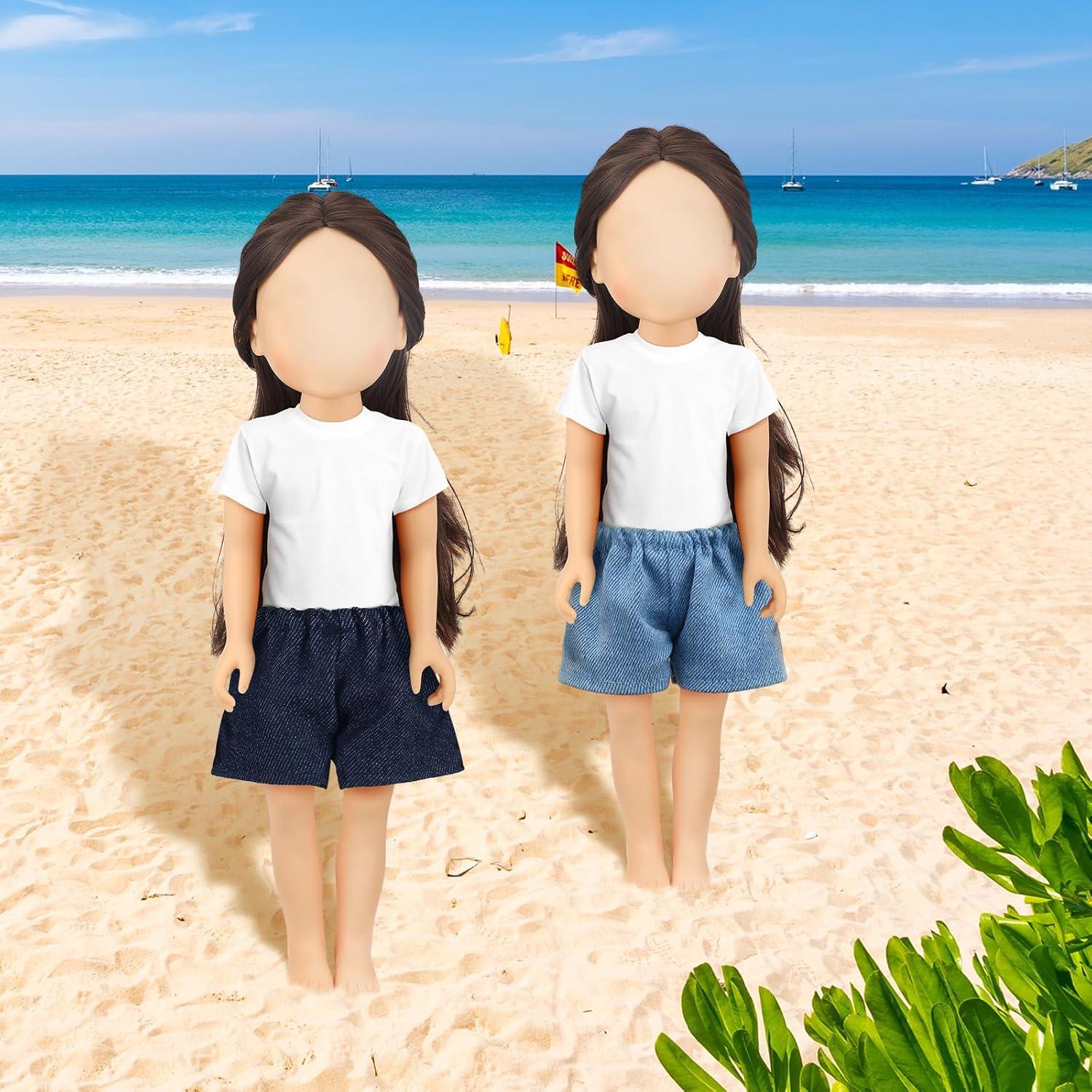 Bencailor 6 Pcs Pantalones Cortos para Muñecas 20-30 cm