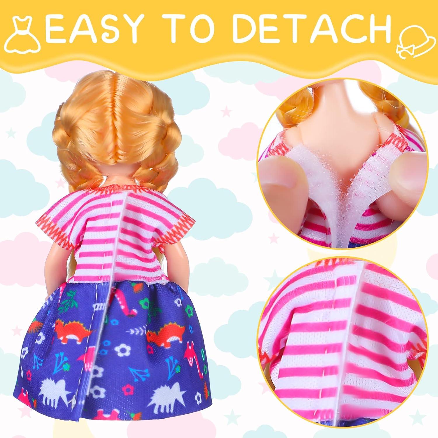 16 Piezas Ropa de Muñeca Hungdao 15 cm Accesorios Coloridos