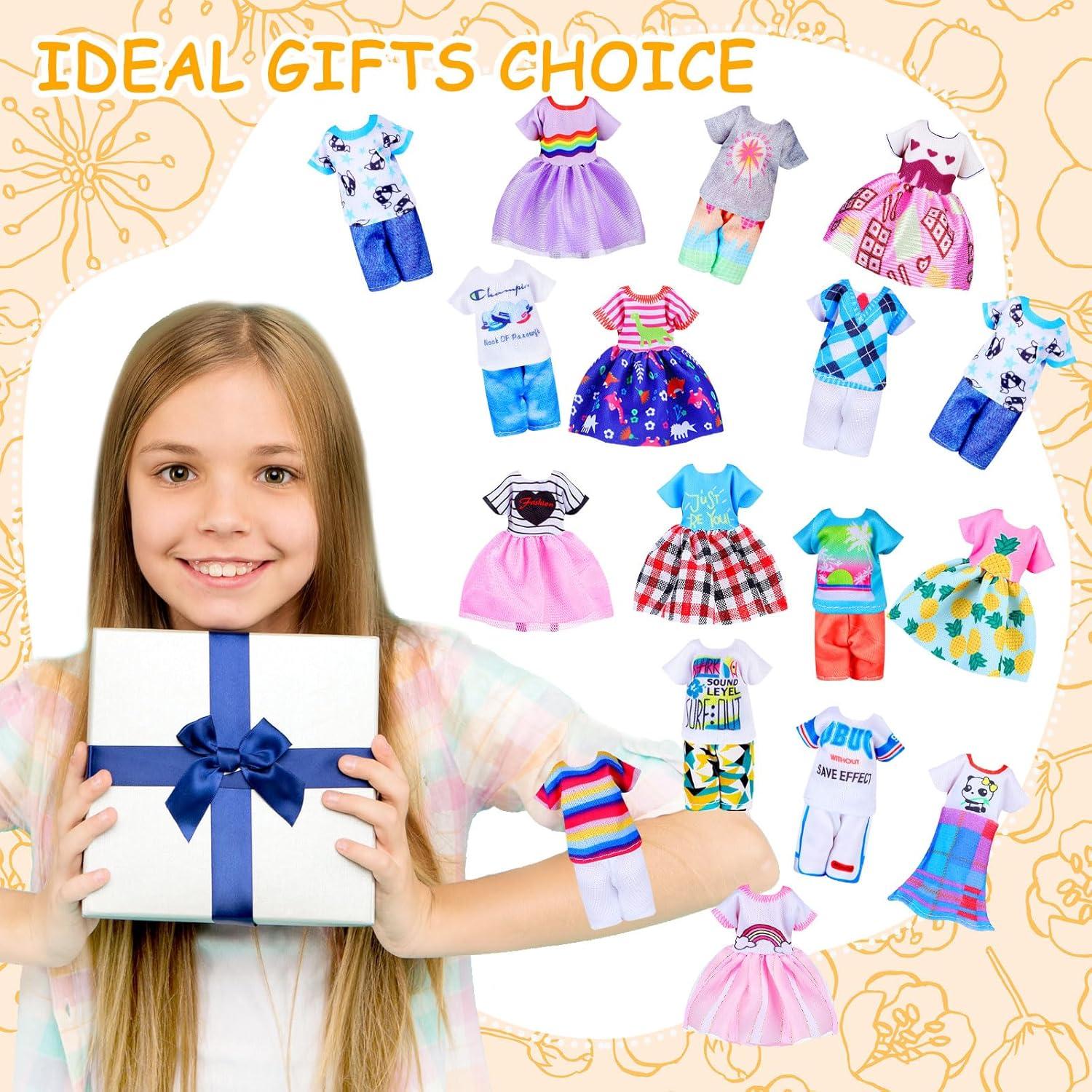 16 Piezas Ropa de Muñeca Hungdao 15 cm Accesorios Coloridos