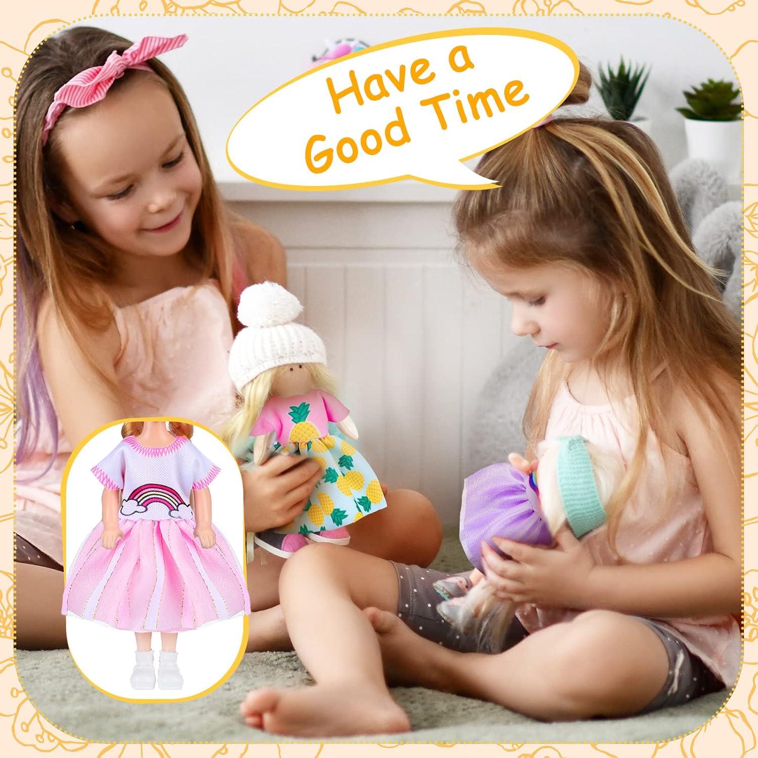 16 Piezas Ropa de Muñeca Hungdao 15 cm Accesorios Coloridos