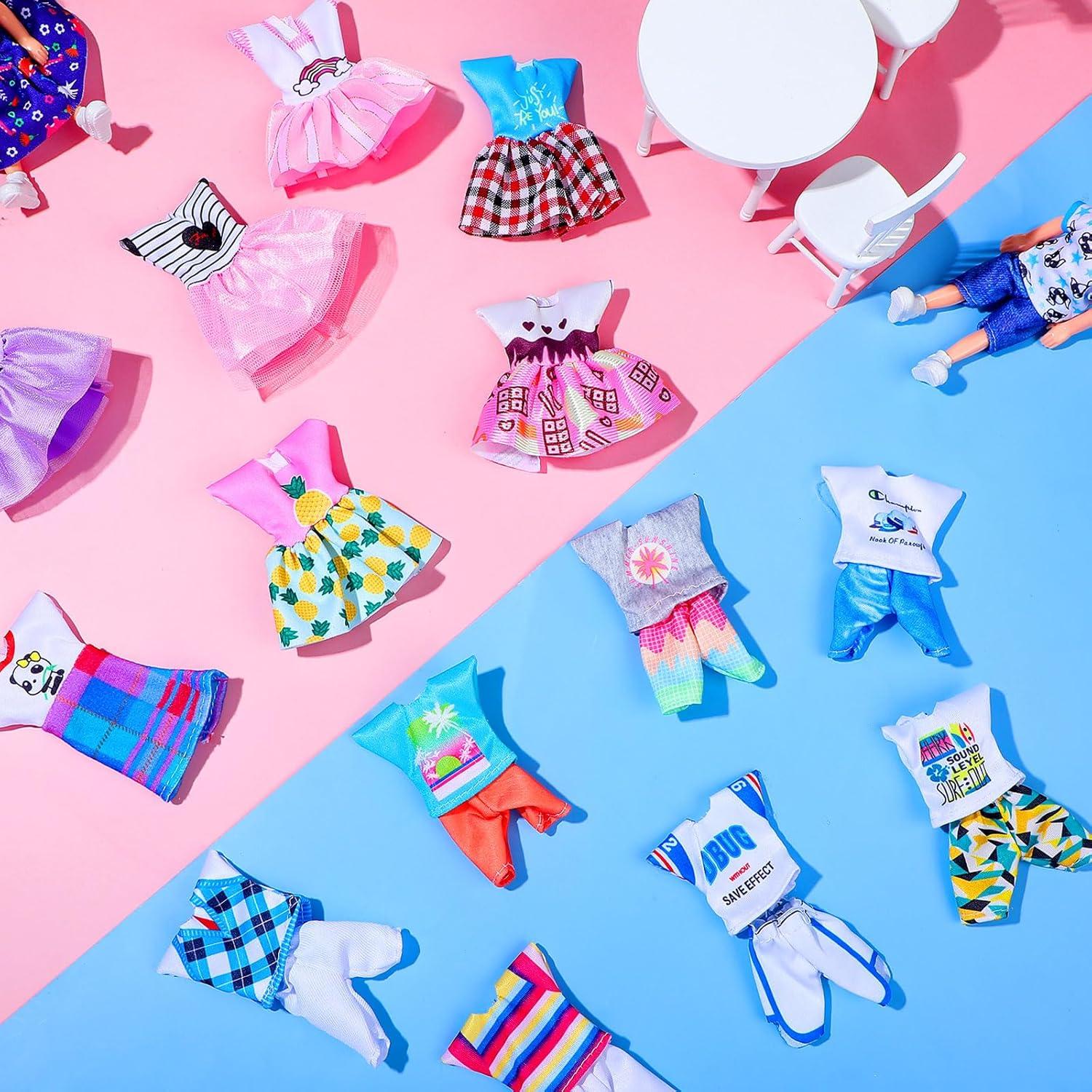 16 Piezas Ropa de Muñeca Hungdao 15 cm Accesorios Coloridos