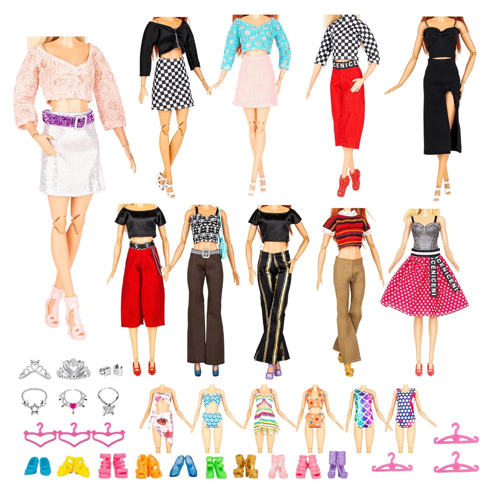 Set de Ropa y Accesorios para Muñecas Keysse 39 Piezas