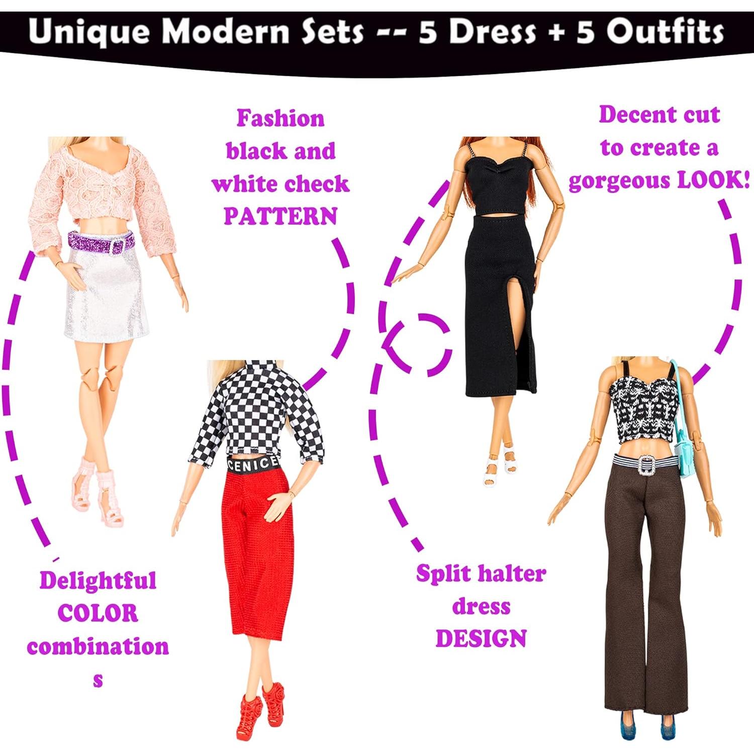 Set de Ropa y Accesorios para Muñecas Keysse 39 Piezas