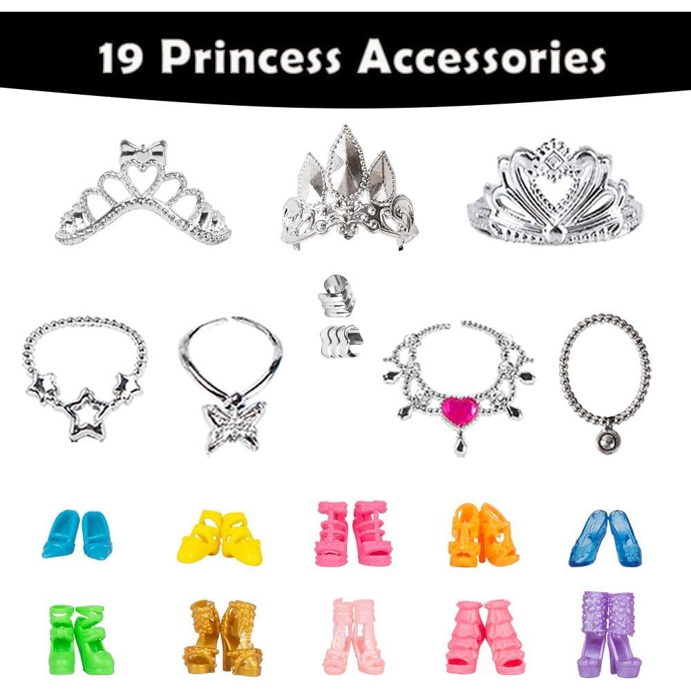 Set de Ropa y Accesorios para Muñecas Keysse 39 Piezas