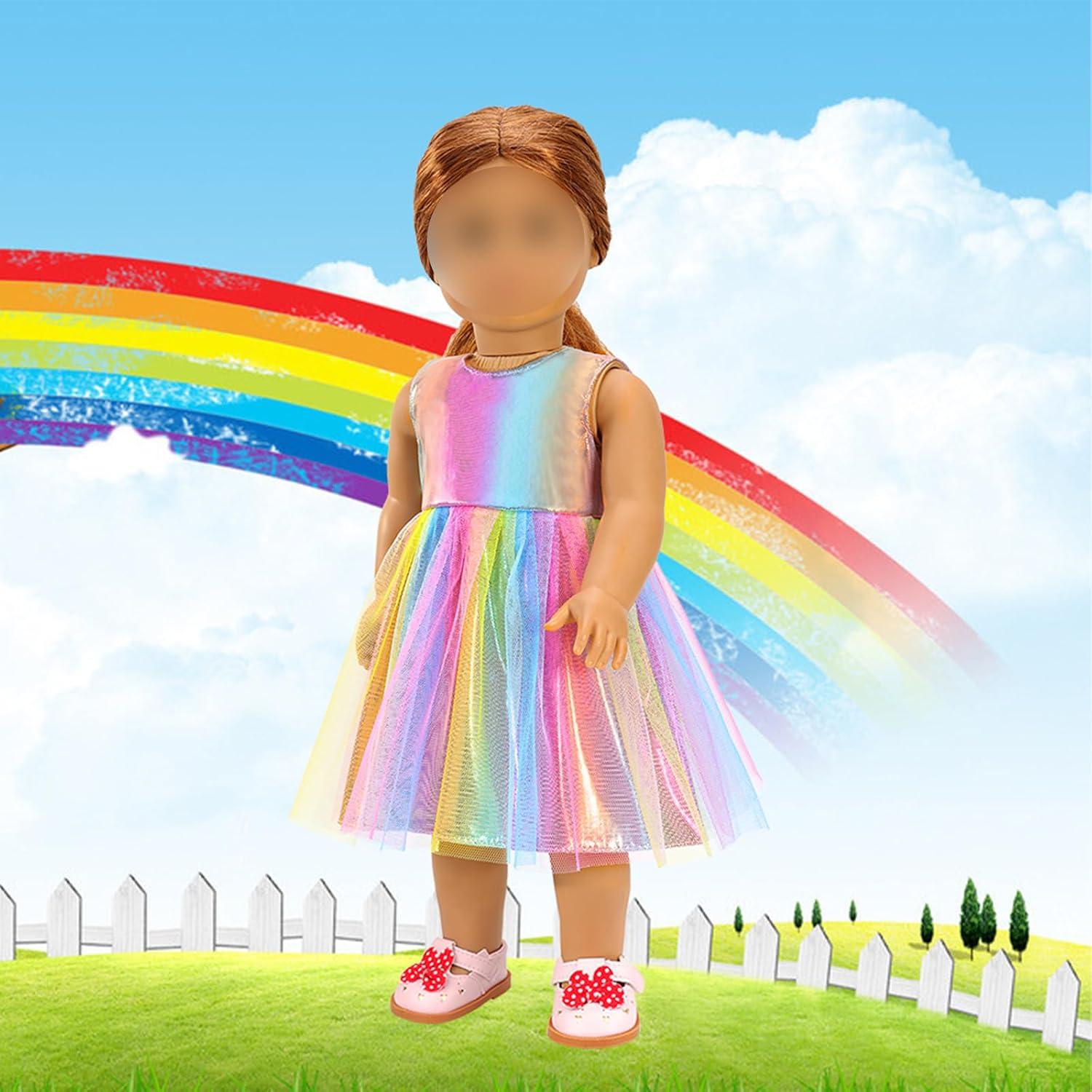 BARWA Ropa para Muñecas 45-46 cm 5 Conjuntos y Zapatos