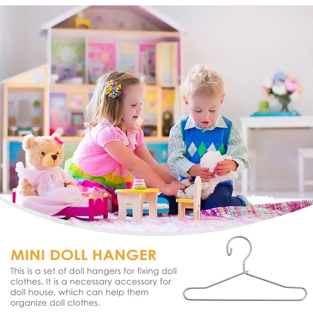 Perchero Metalico Toddmomy 10 Pcs para Ropa de Muñeca