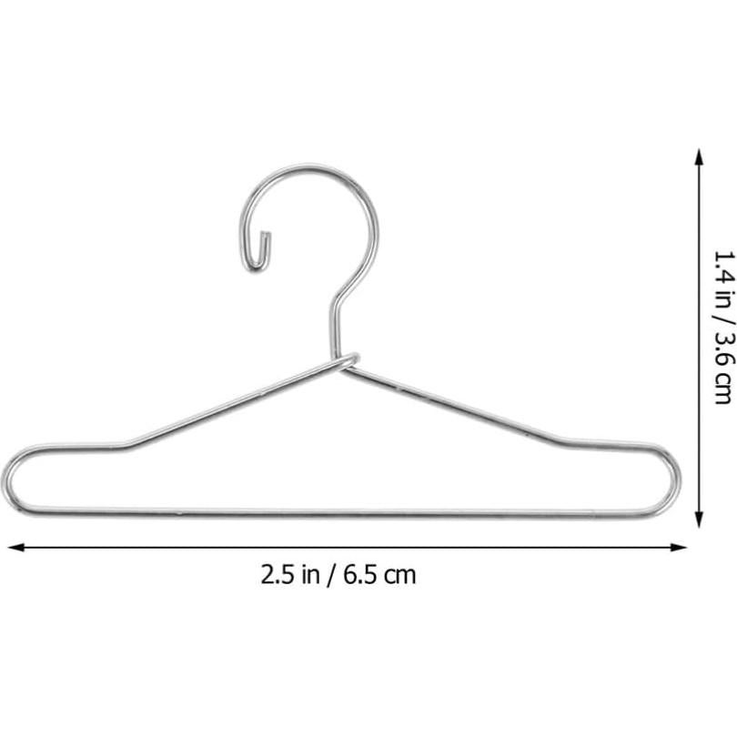 Perchero Metalico Toddmomy 10 Pcs para Ropa de Muñeca