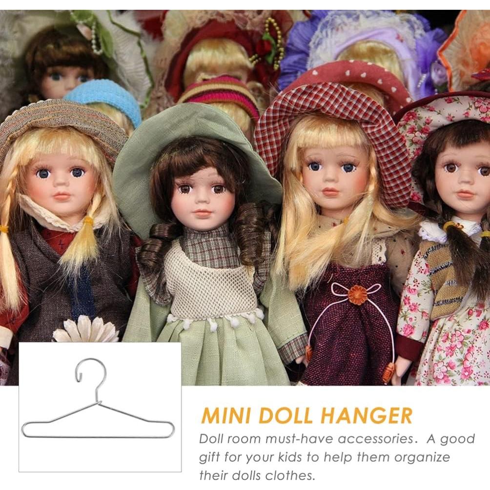 Perchero Metalico Toddmomy 10 Pcs para Ropa de Muñeca