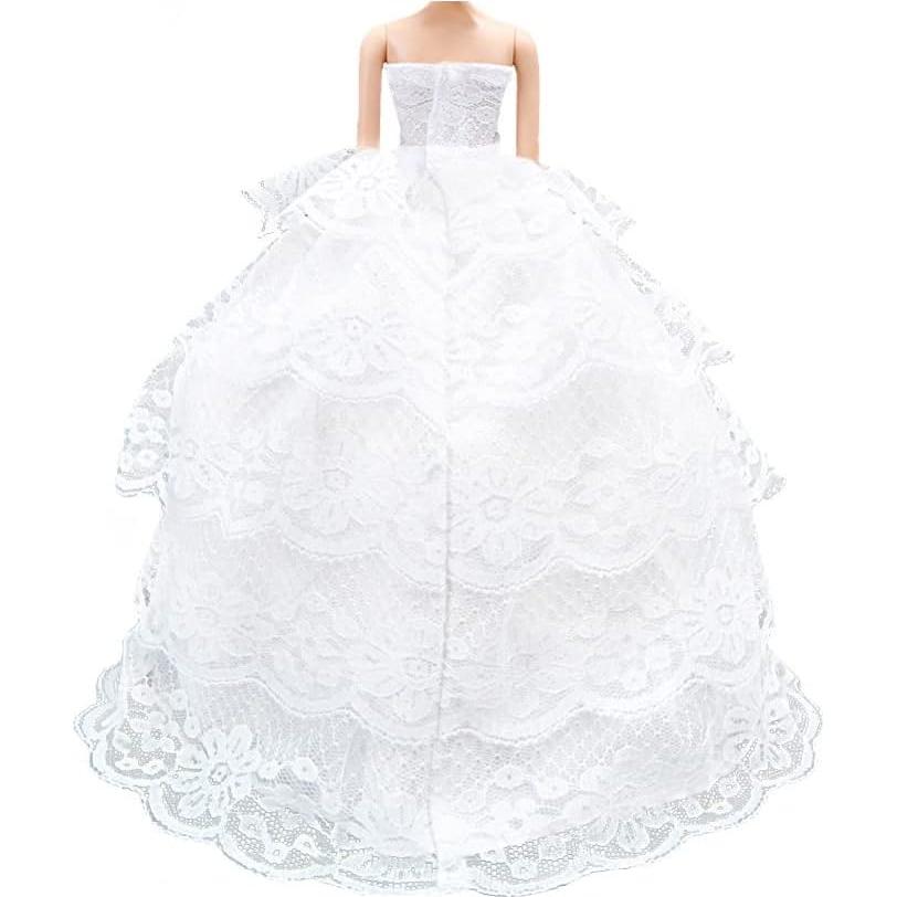Vestido de Fiesta E-TING para Muñecas 29 cm Blanco