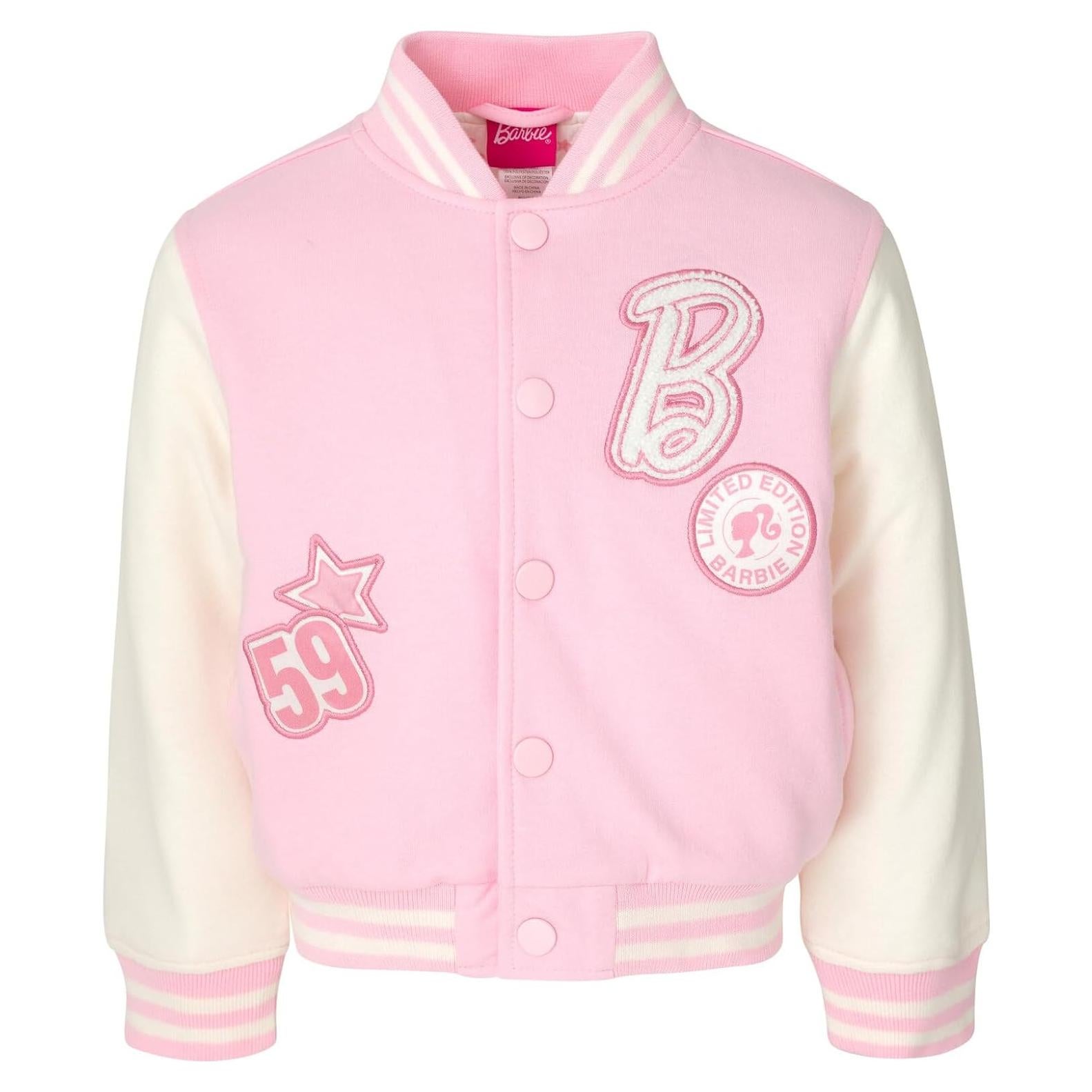 Chaqueta Bomber Barbie para Niñas 7-8 Años Rosa