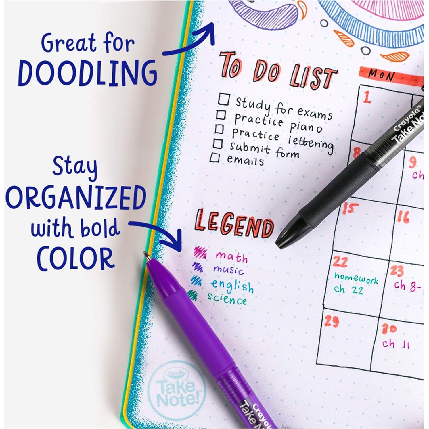 Bolígrafos de Gel Lavables Crayola Take Note 14 Colores