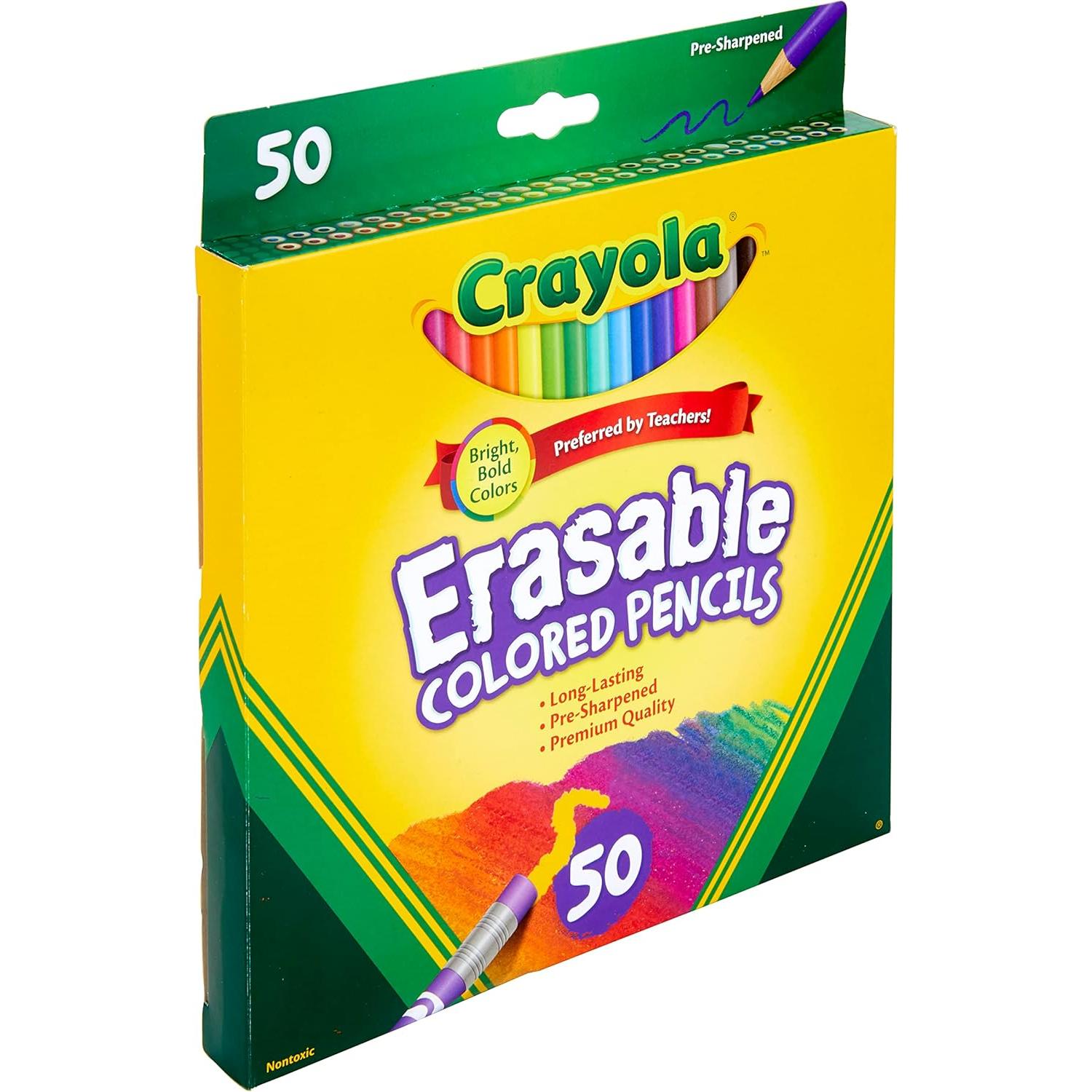 Lápices de Colores Borrables Crayola 50ct - Arte y Regalo