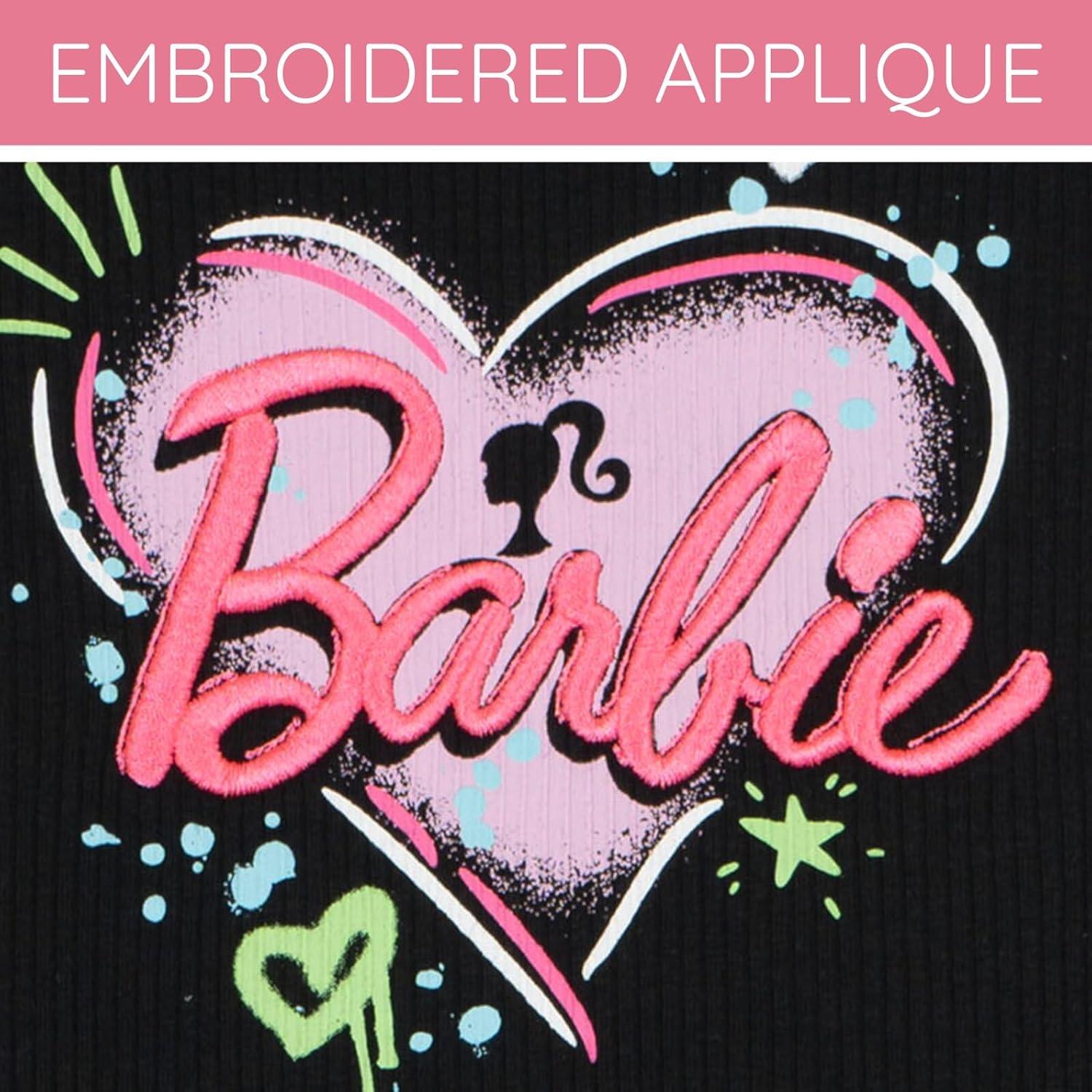 Conjunto Barbie Niñas Camiseta y Pantalones Cortos 10-12