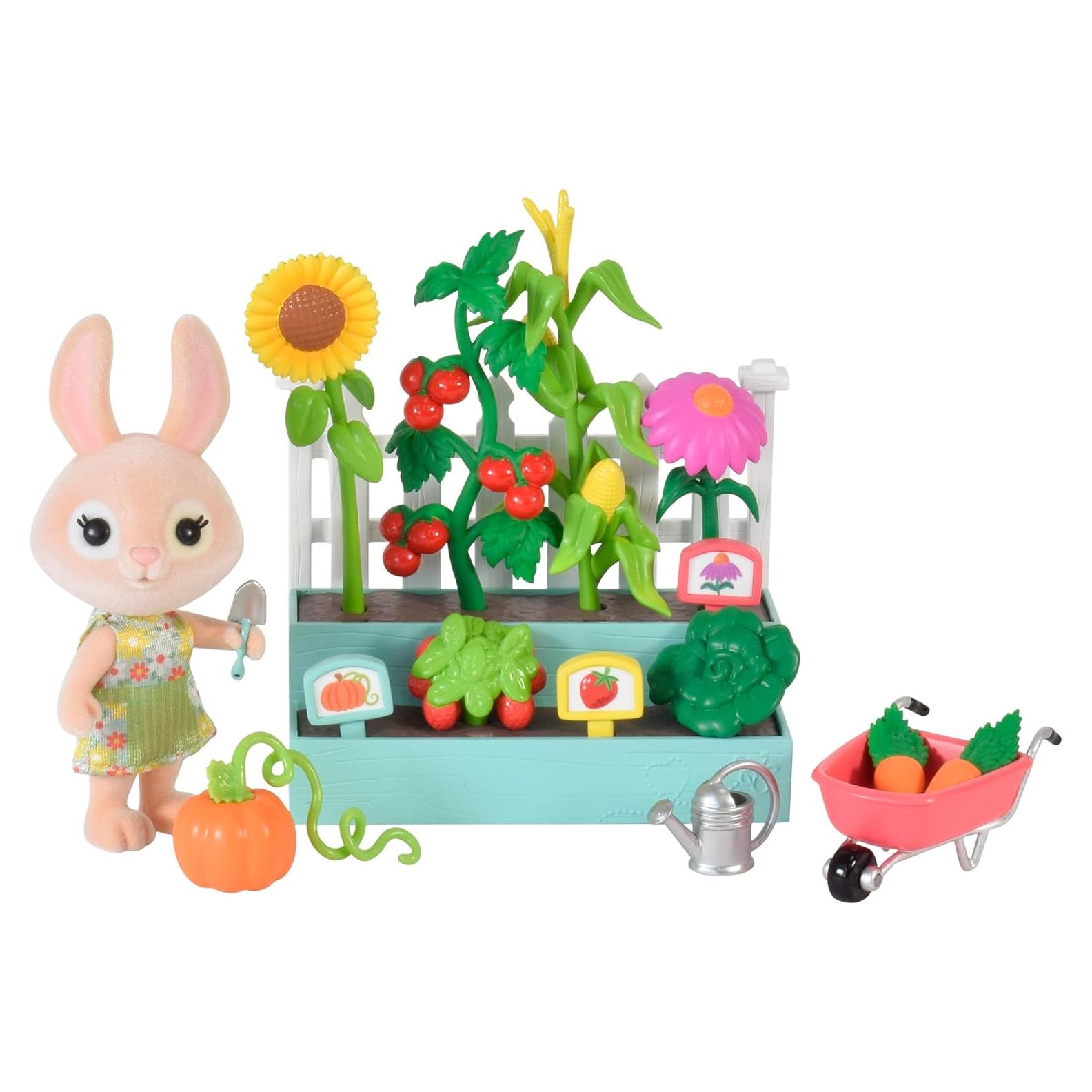 Conjunto de Jardín Honey Bee Acres 16 Piezas con Muñeca