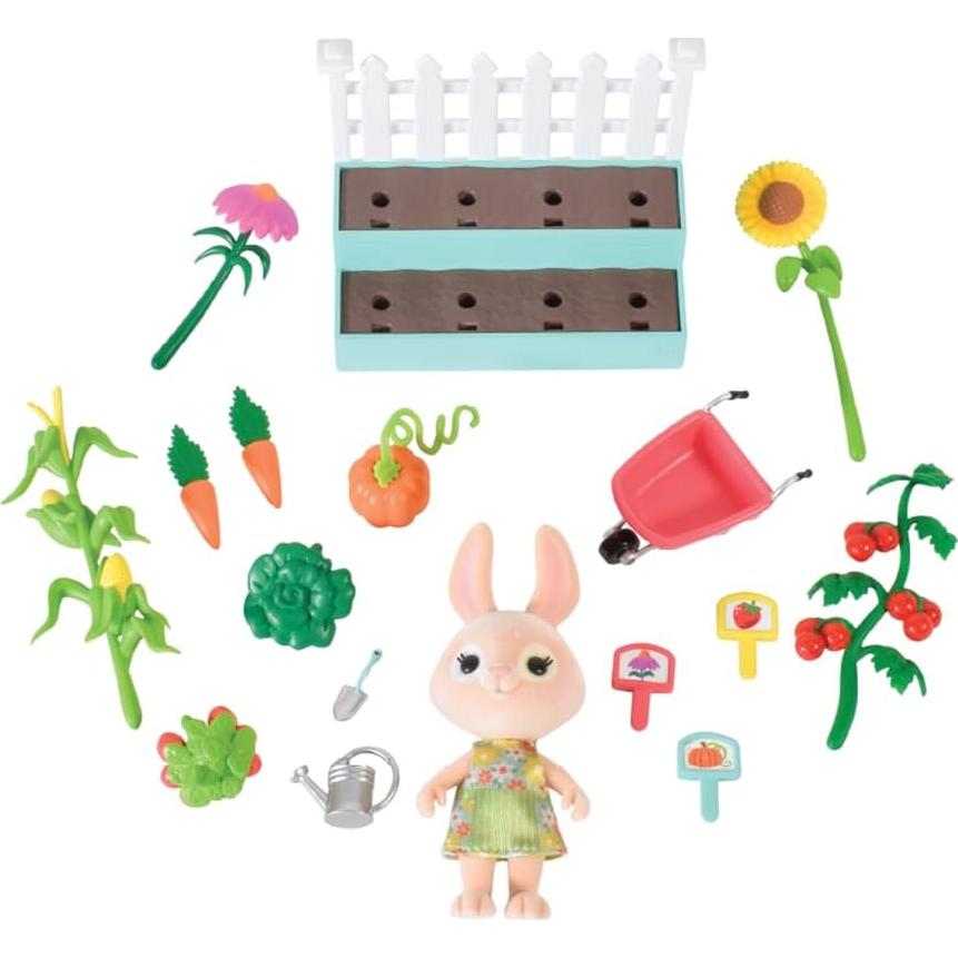 Conjunto de Jardín Honey Bee Acres 16 Piezas con Muñeca