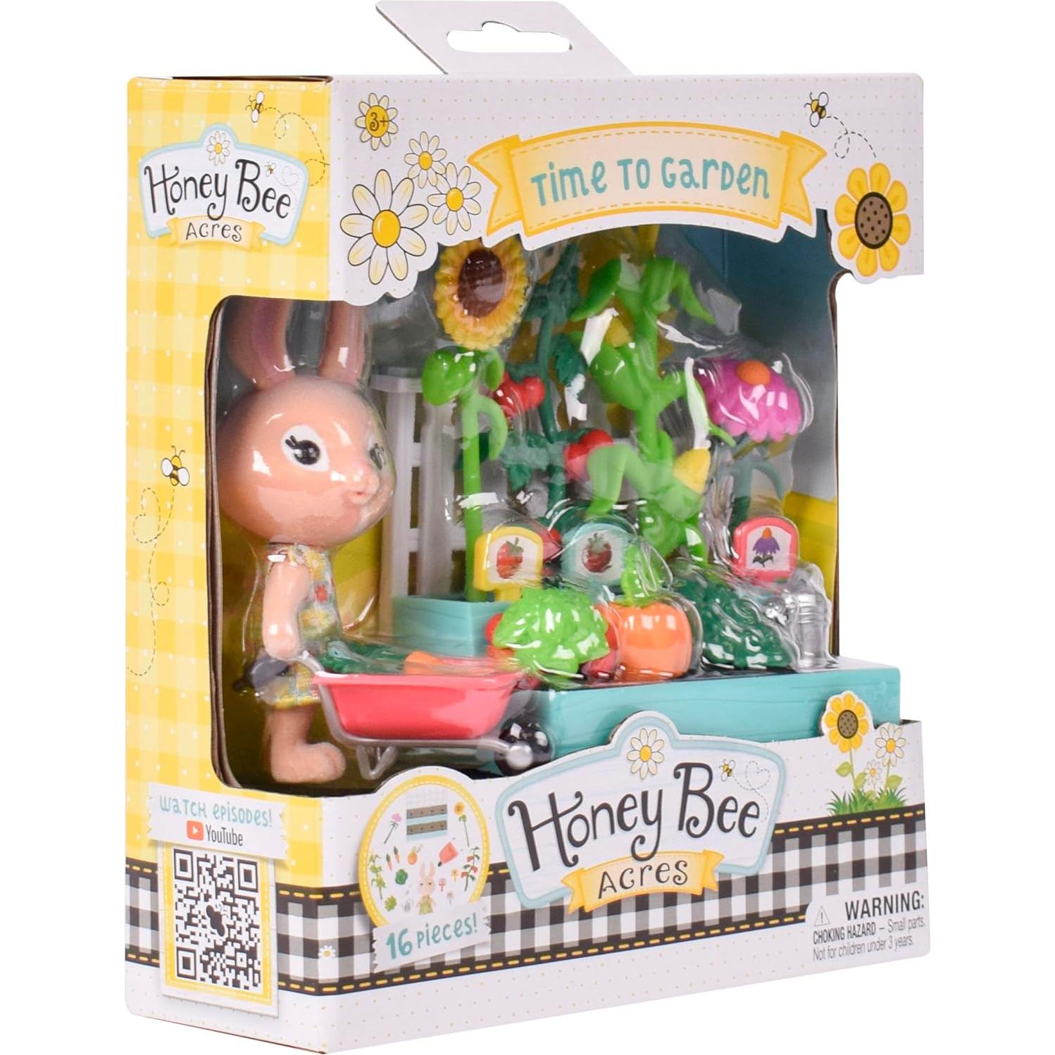 Conjunto de Jardín Honey Bee Acres 16 Piezas con Muñeca