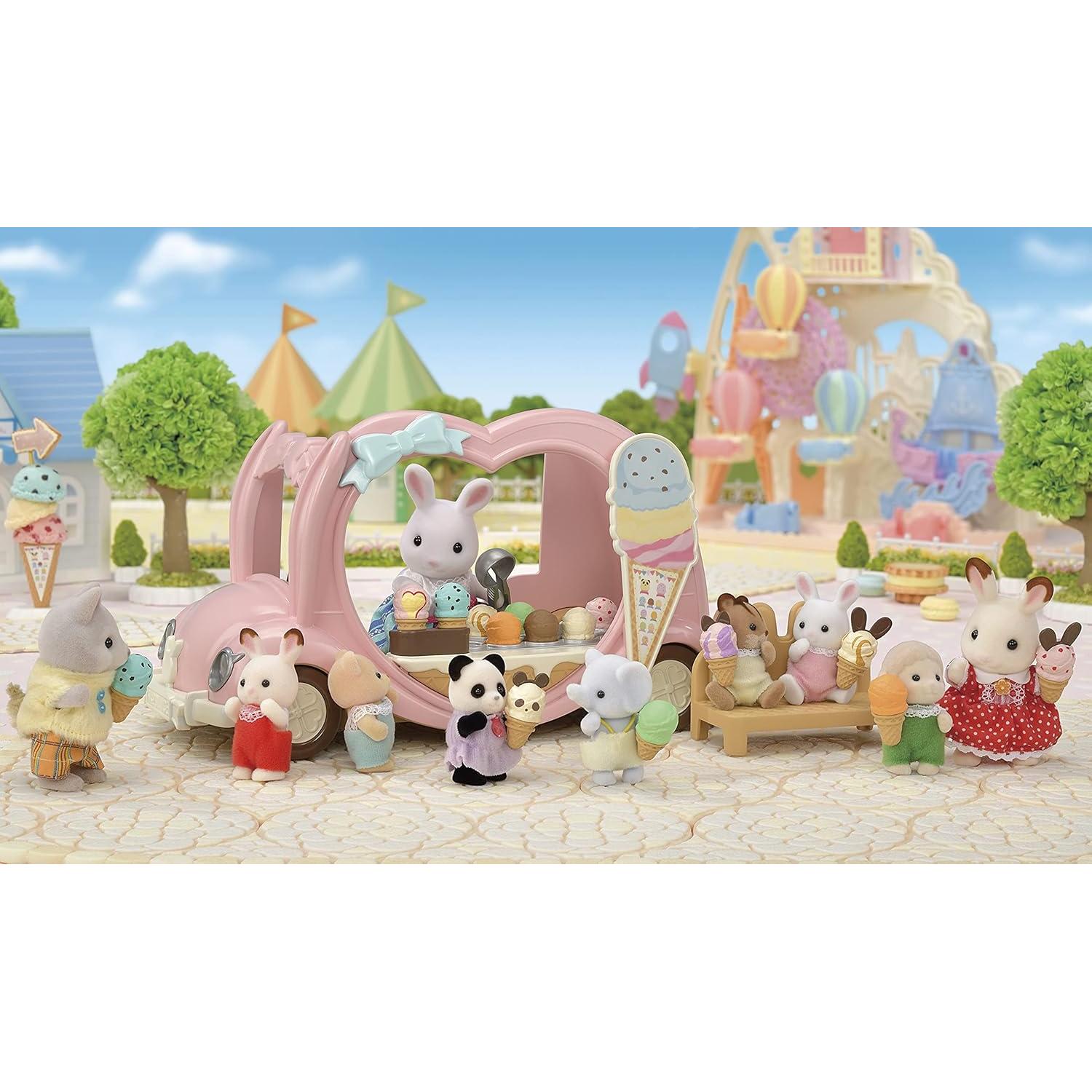 Camión de Helados Sylvanian 5651 con Accesorios y Banco