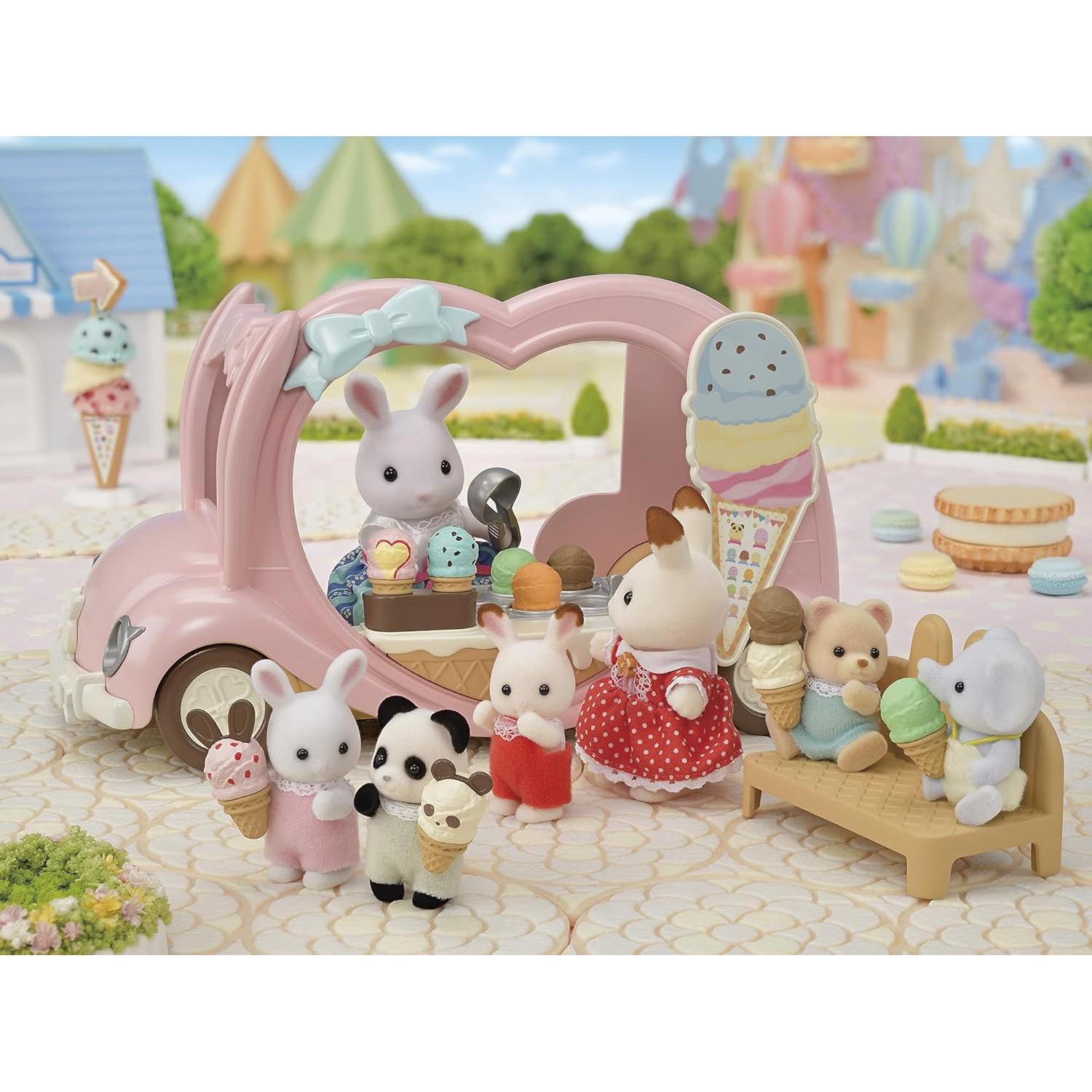 Camión de Helados Sylvanian 5651 con Accesorios y Banco