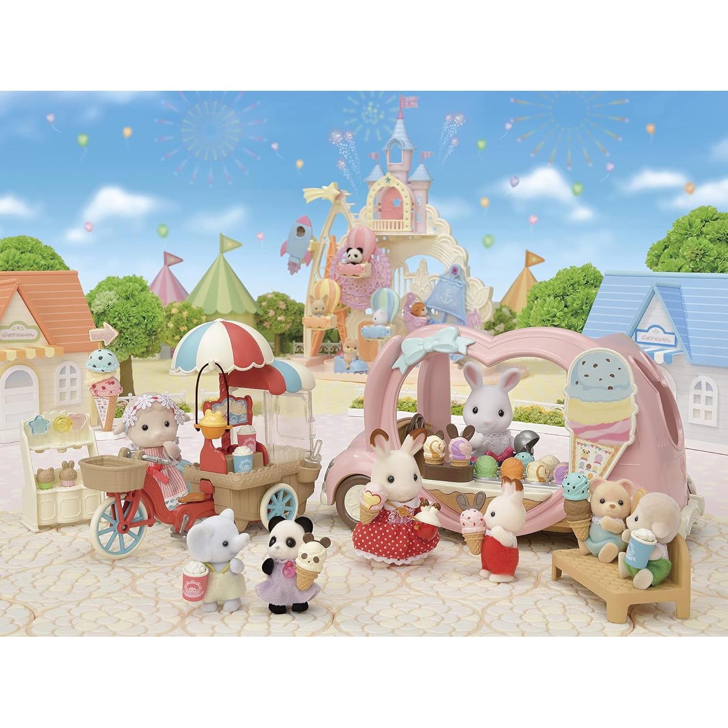 Camión de Helados Sylvanian 5651 con Accesorios y Banco