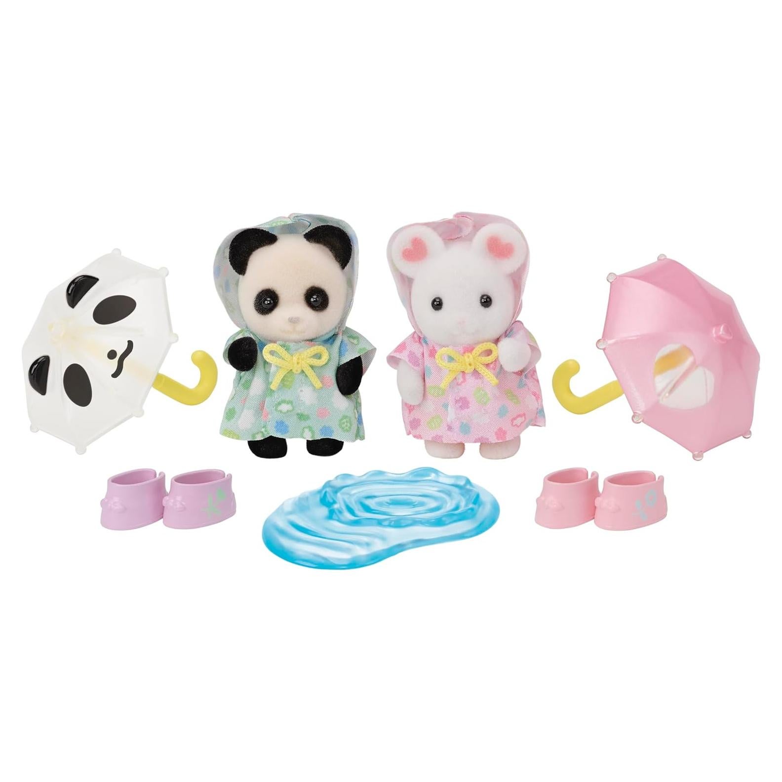 Sylvanian Families - Casa de Muñecas Día de Lluvia - 2 Figuras