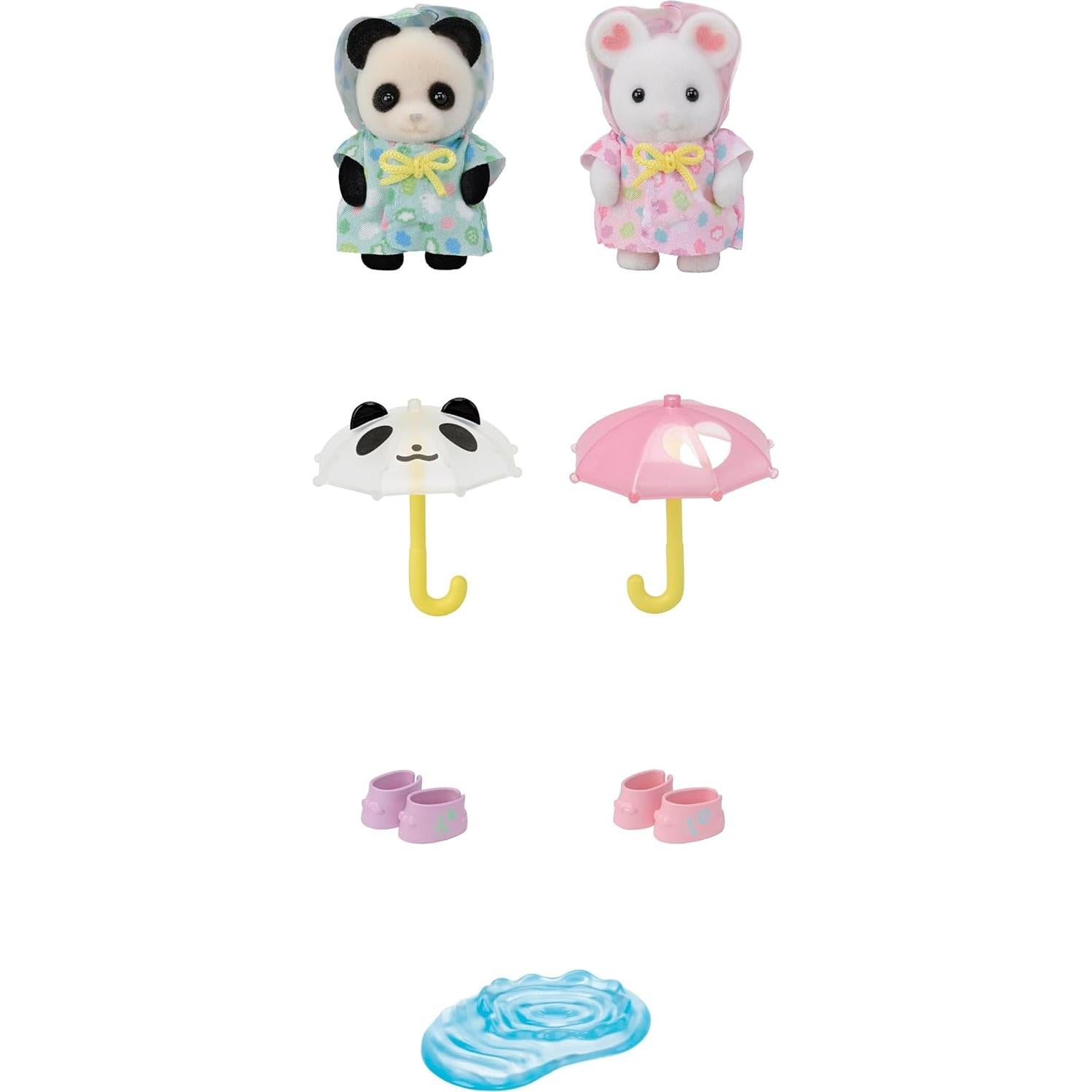 Sylvanian Families - Casa de Muñecas Día de Lluvia - 2 Figuras