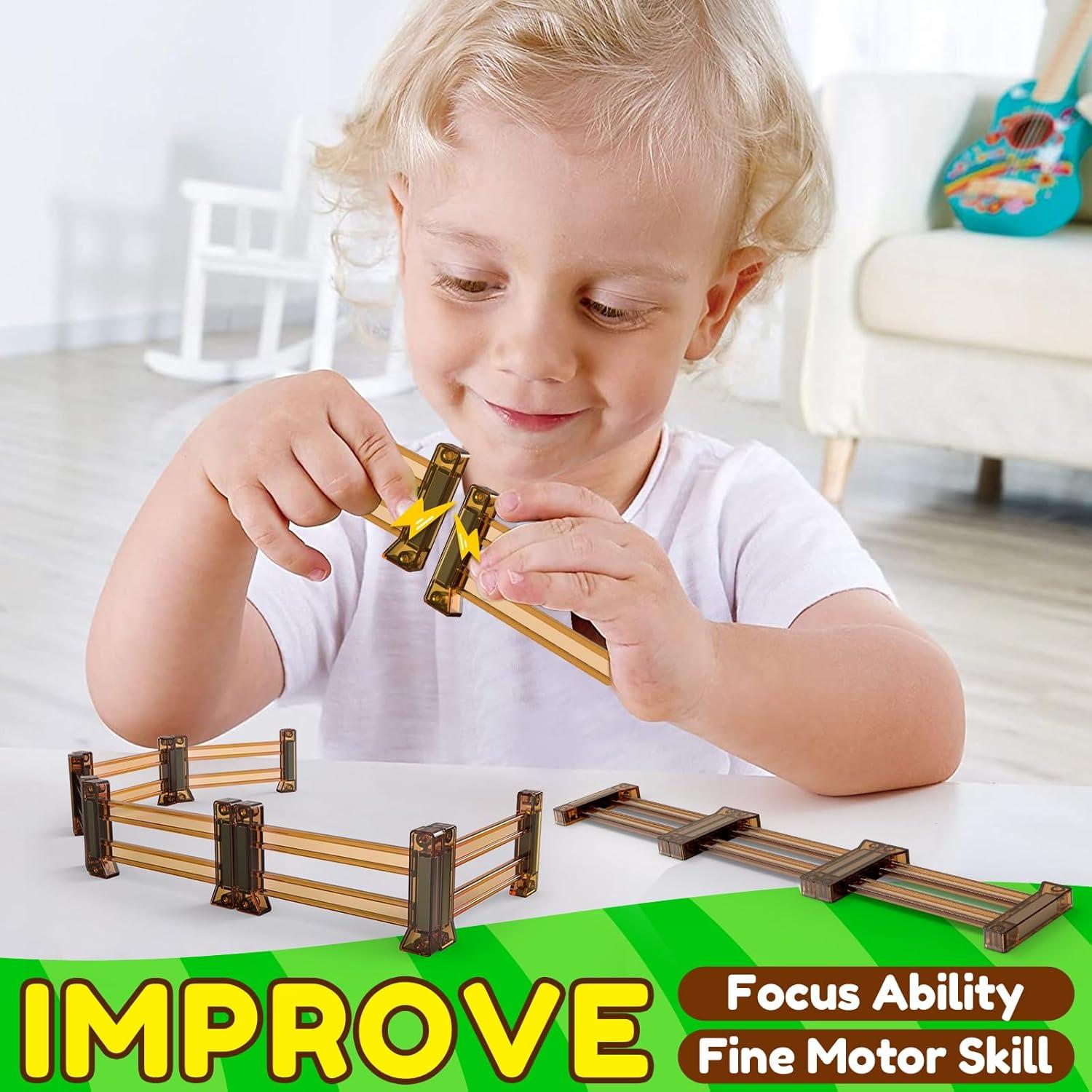 Azulejos Magnéticos de Cercas Oriate - 18 Piezas para Niños