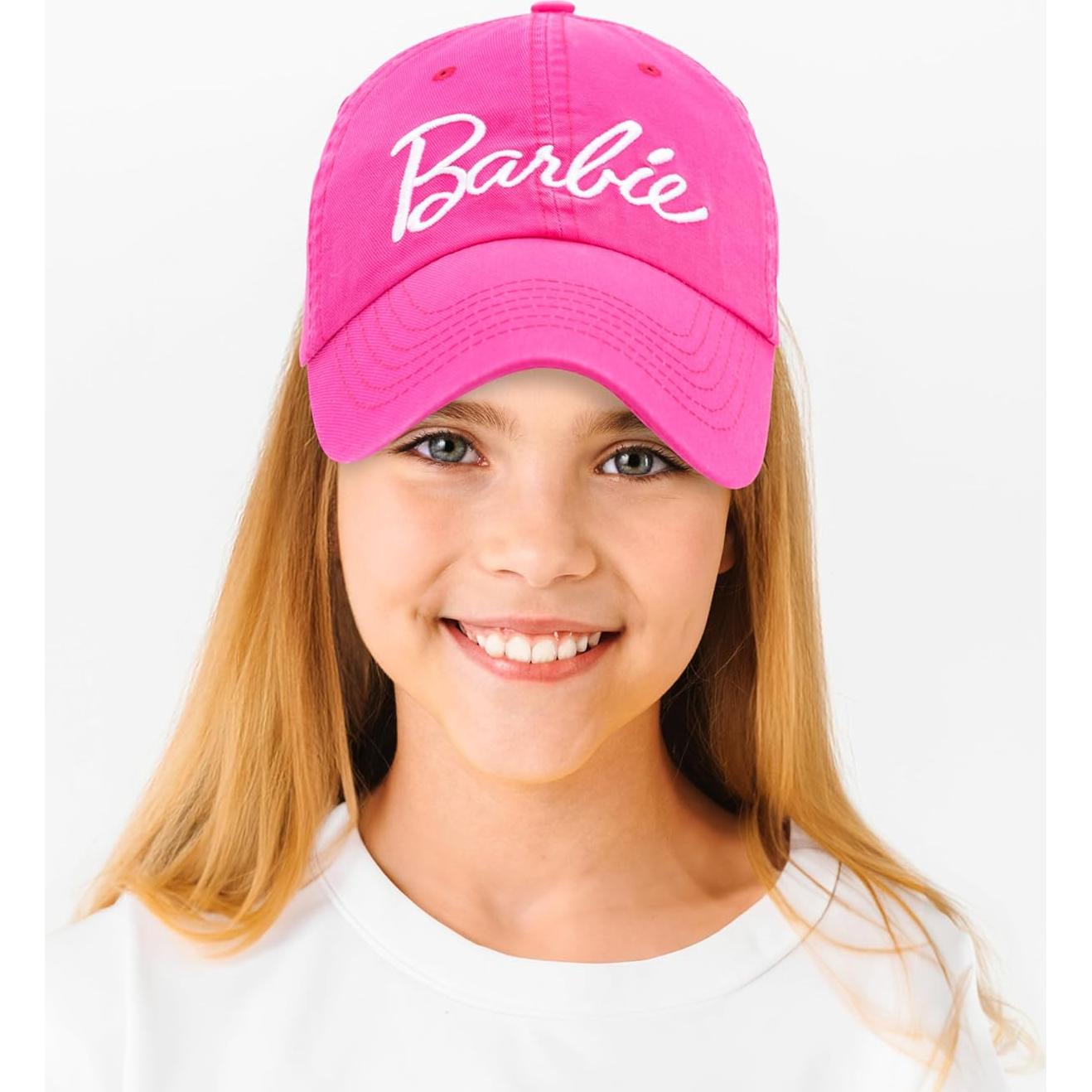 Sombrero de Lana Barbie Rosa para Niñas Talla Única