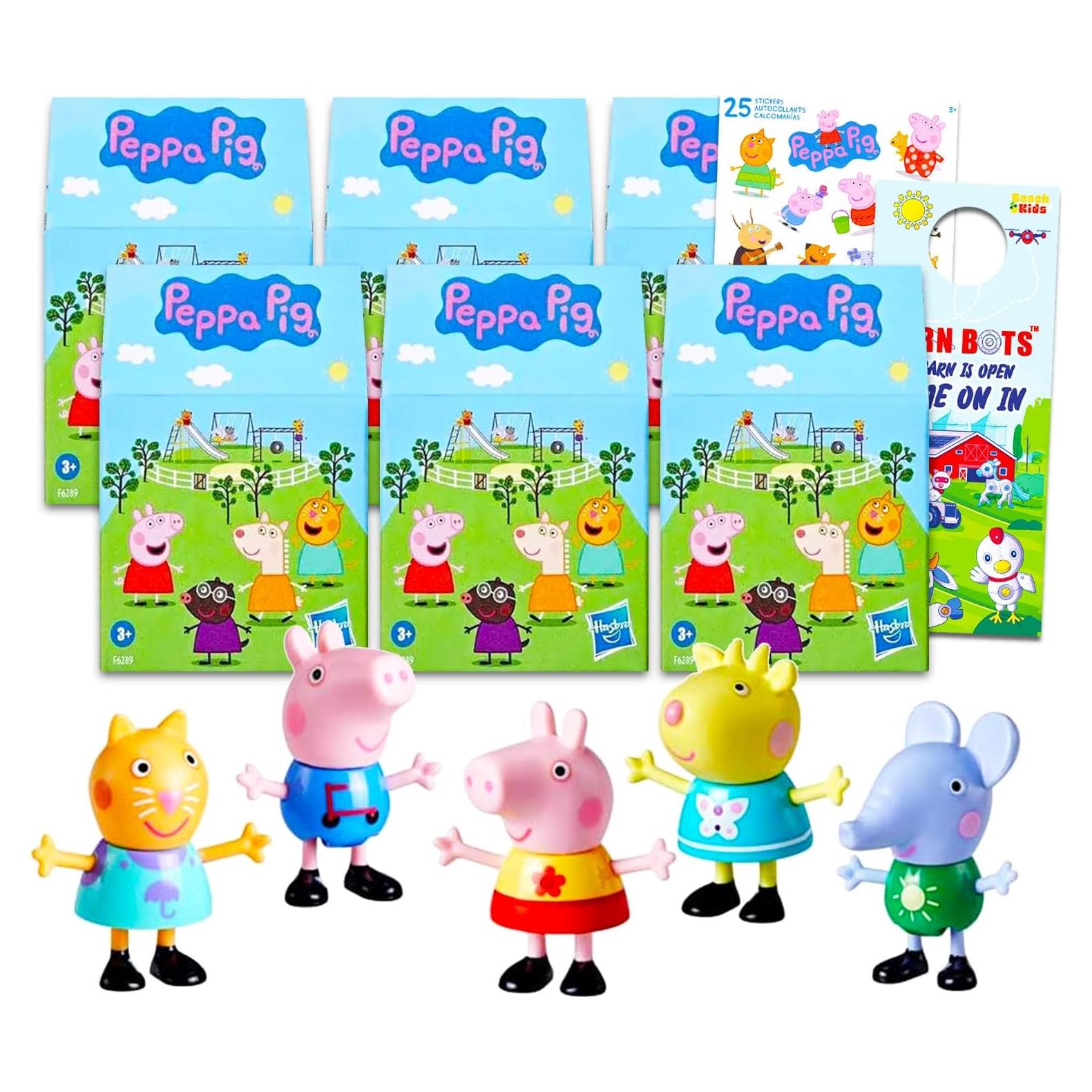 Cajas Sorpresa Peppa Pig 6 Paquete con Figuras y Stickers