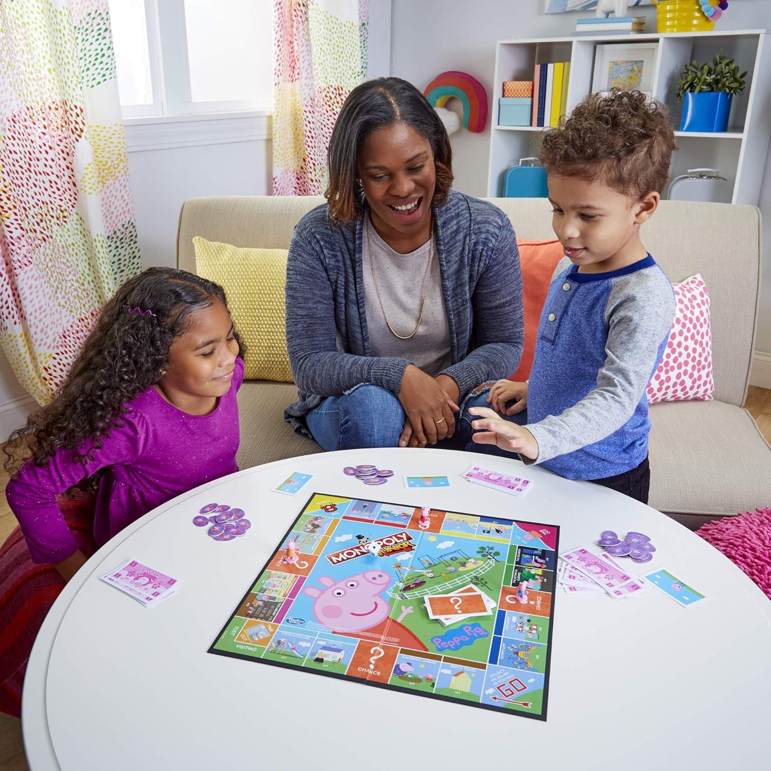 Monopoly Junior Peppa Pig Hasbro - Juego de Mesa para Niños 5+