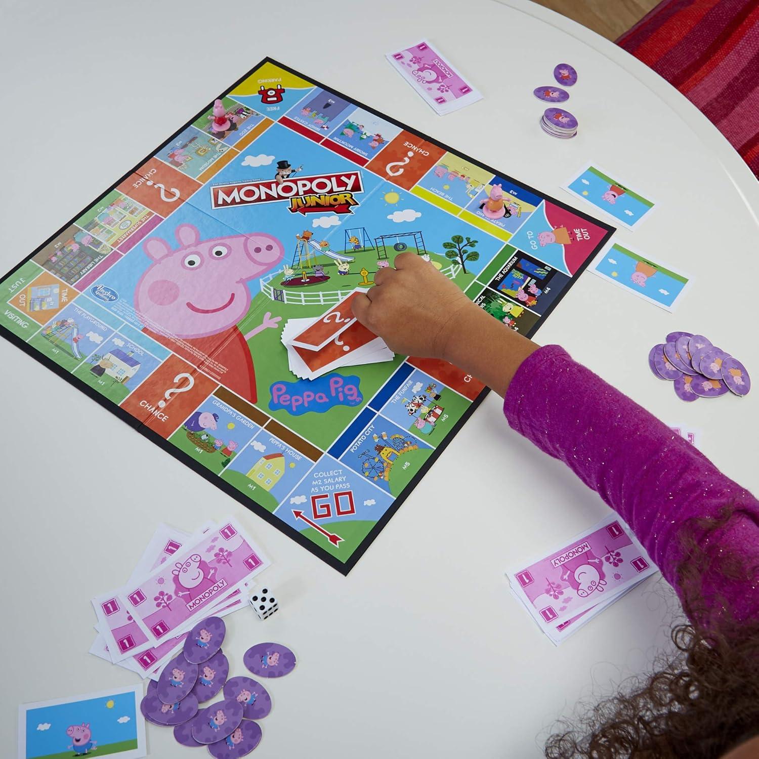 Monopoly Junior Peppa Pig Hasbro - Juego de Mesa para Niños 5+