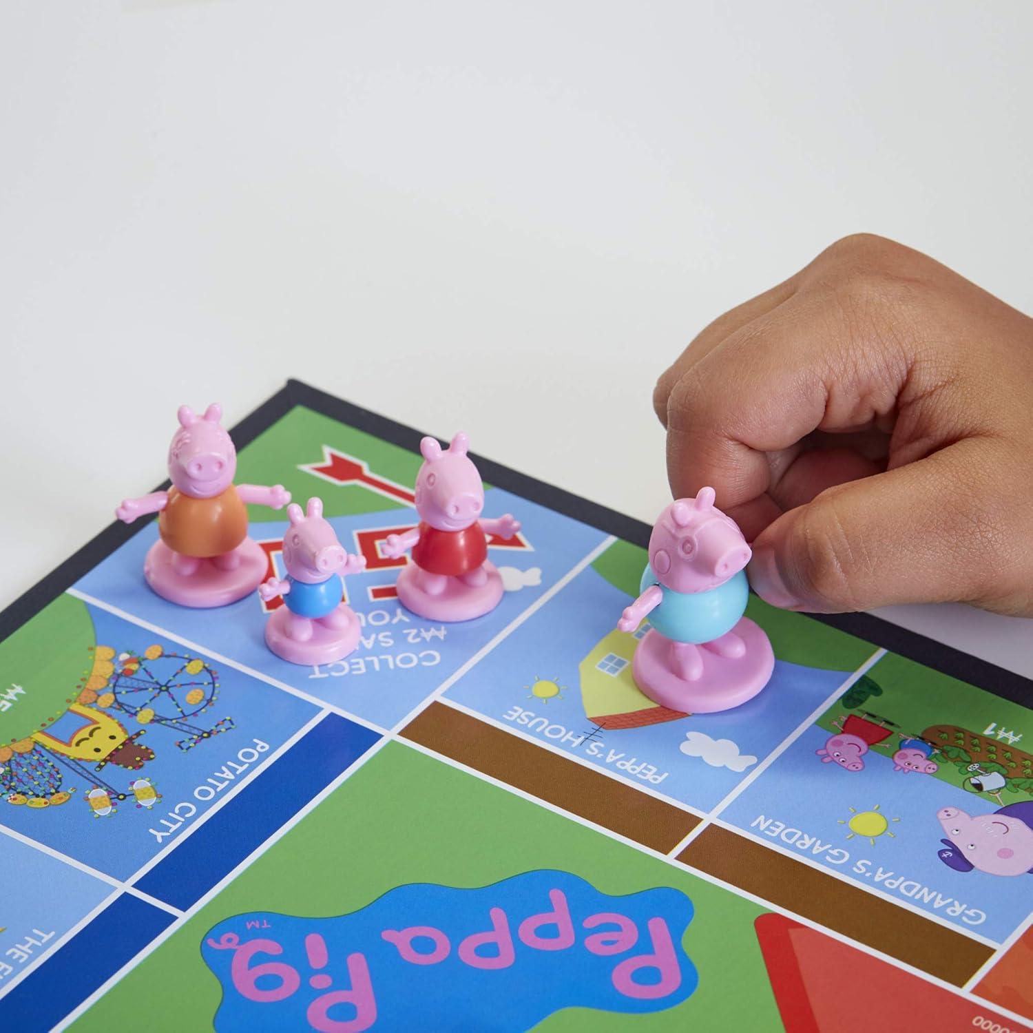 Monopoly Junior Peppa Pig Hasbro - Juego de Mesa para Niños 5+