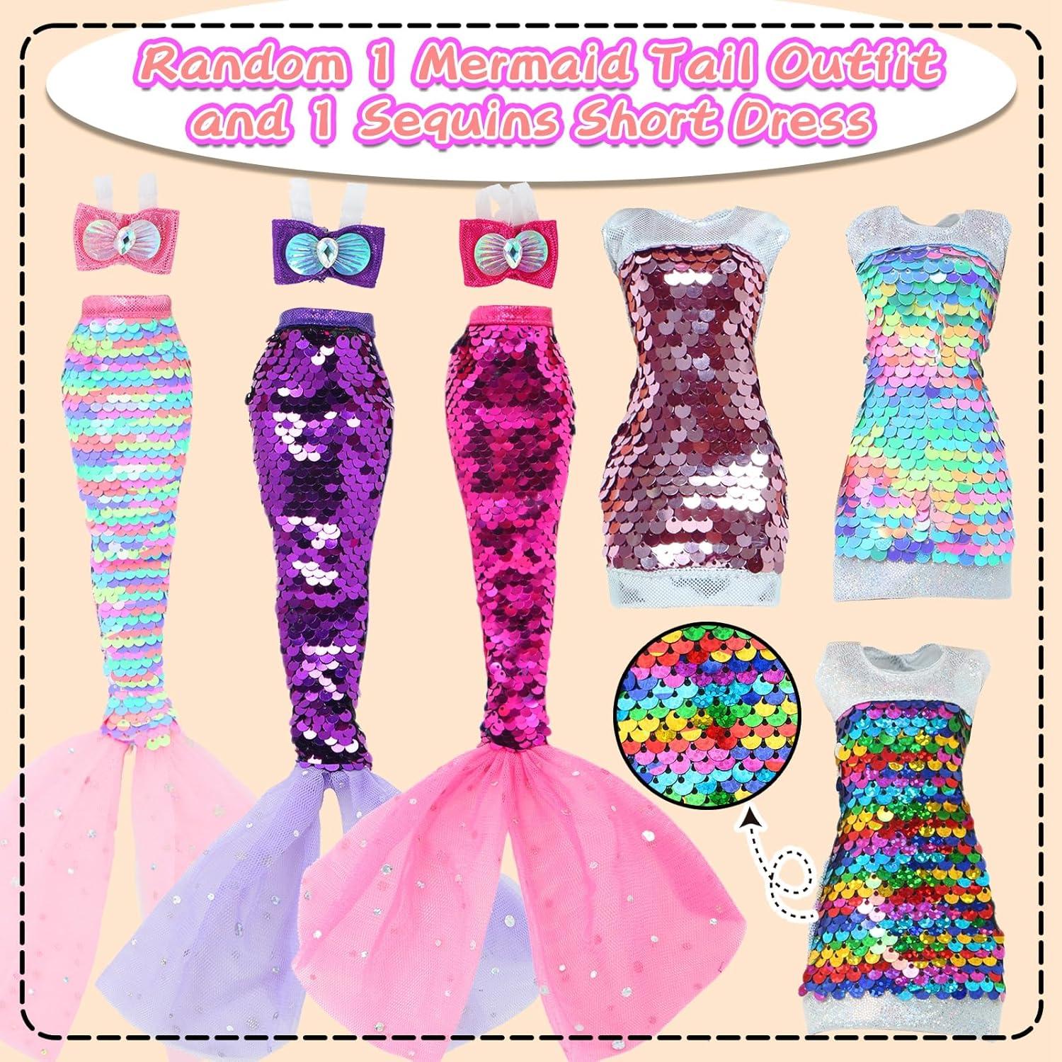 Ropa de Muñeca BLIJOLA 15 Conjuntos Vestidos y Tops