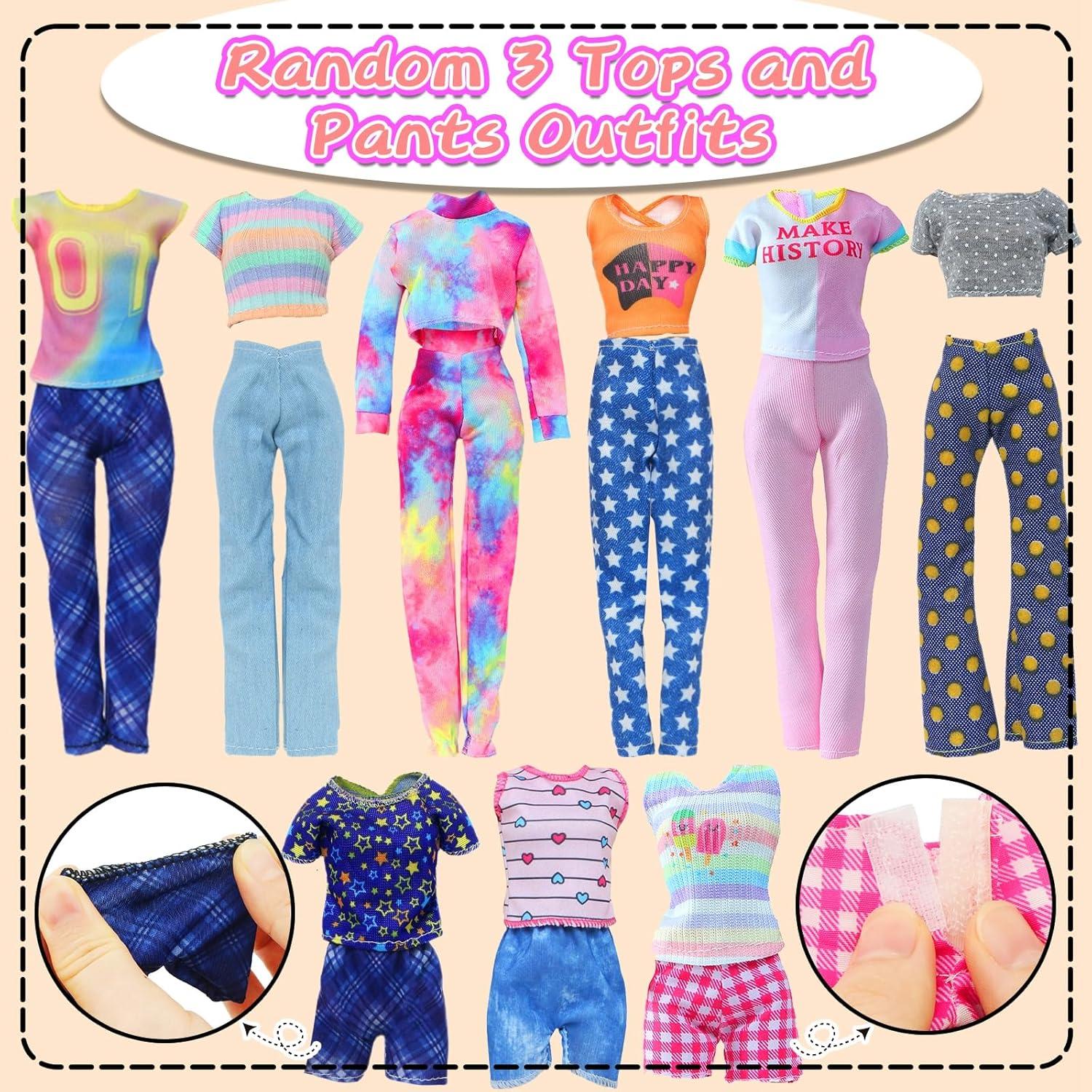 Ropa de Muñeca BLIJOLA 15 Conjuntos Vestidos y Tops