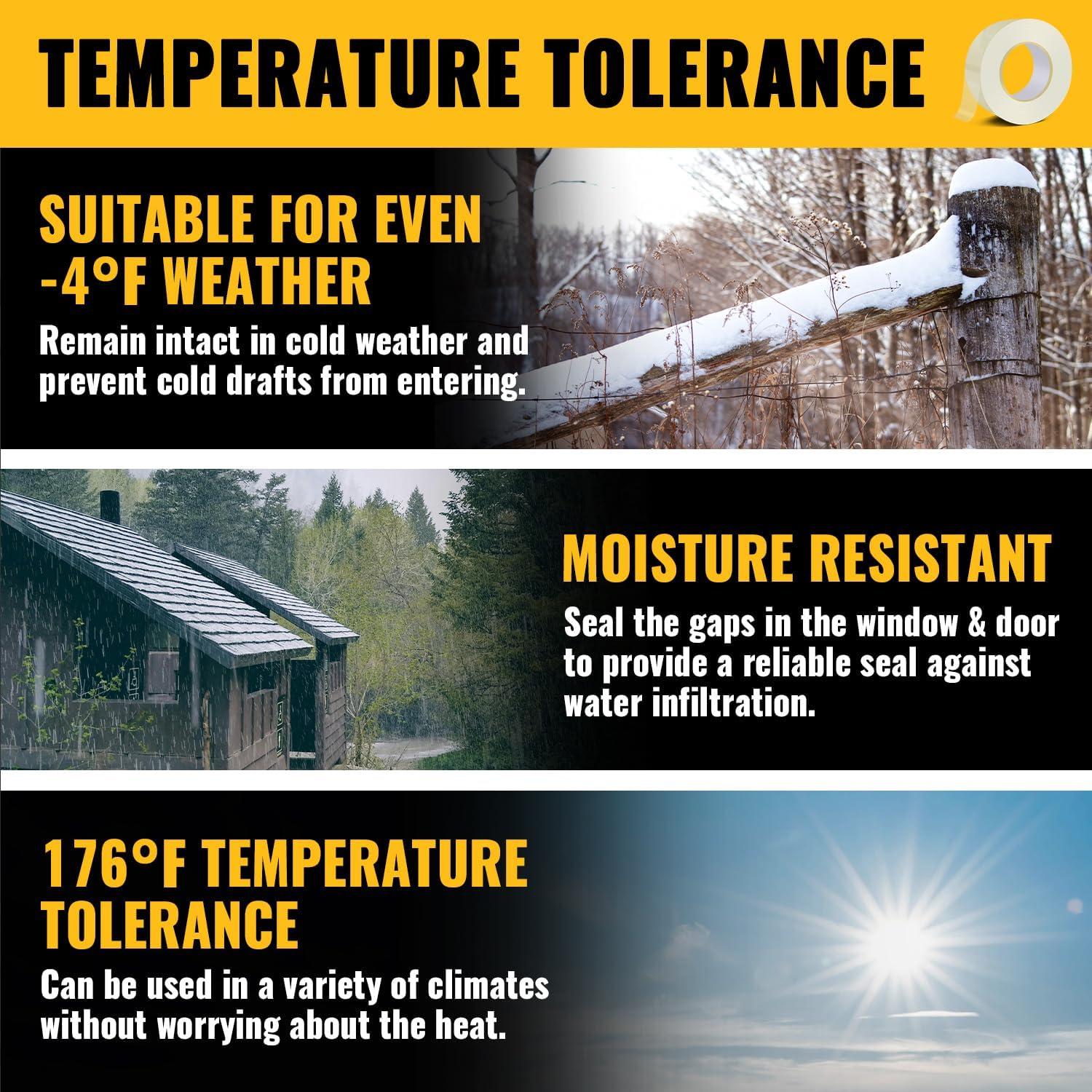 Cinta de Sellado de Ventanas VIVIDA 2" x 36.6m Transparente