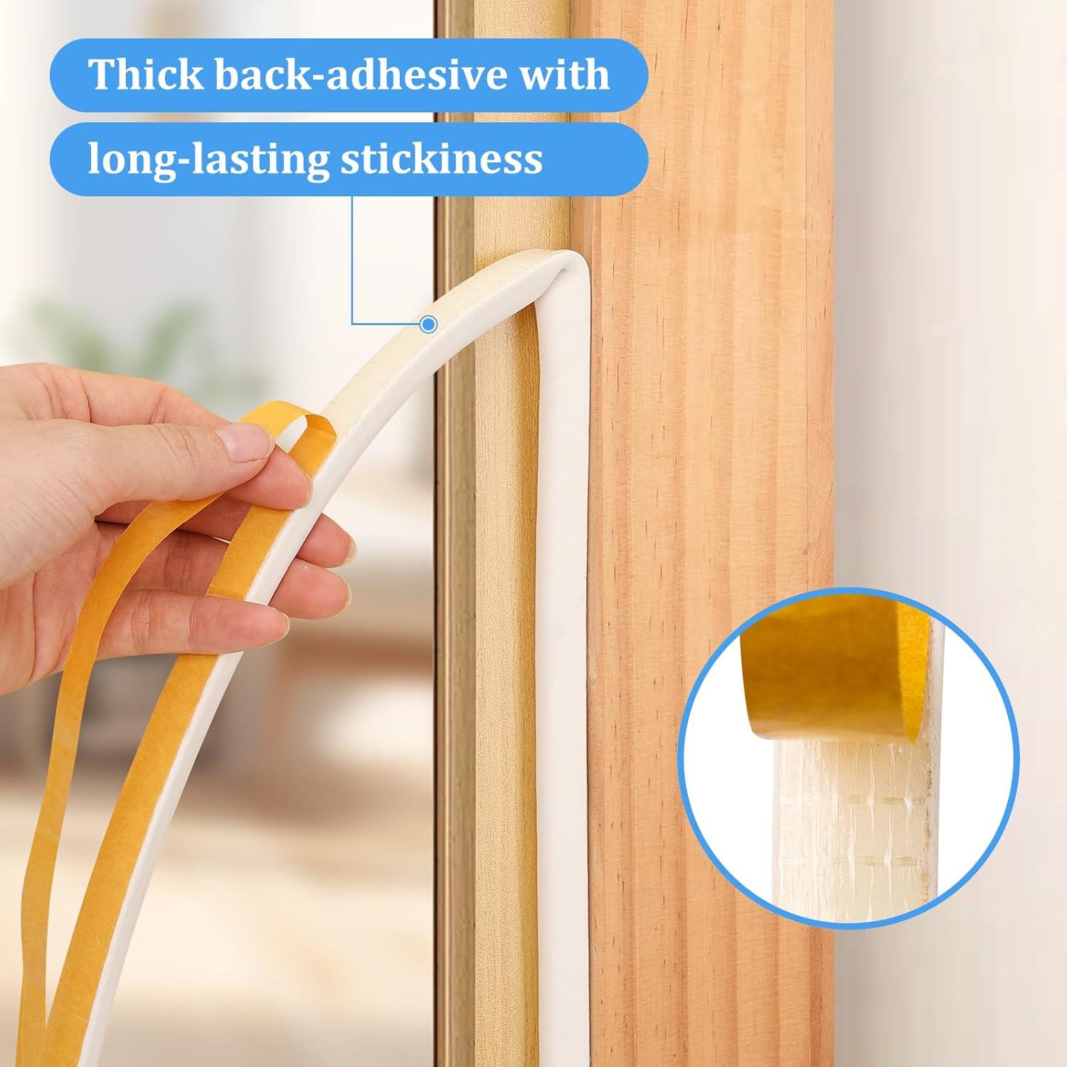 Sello de Puerta de Goma Amzjjle 6.4oz Aislamiento Acústico Blanco