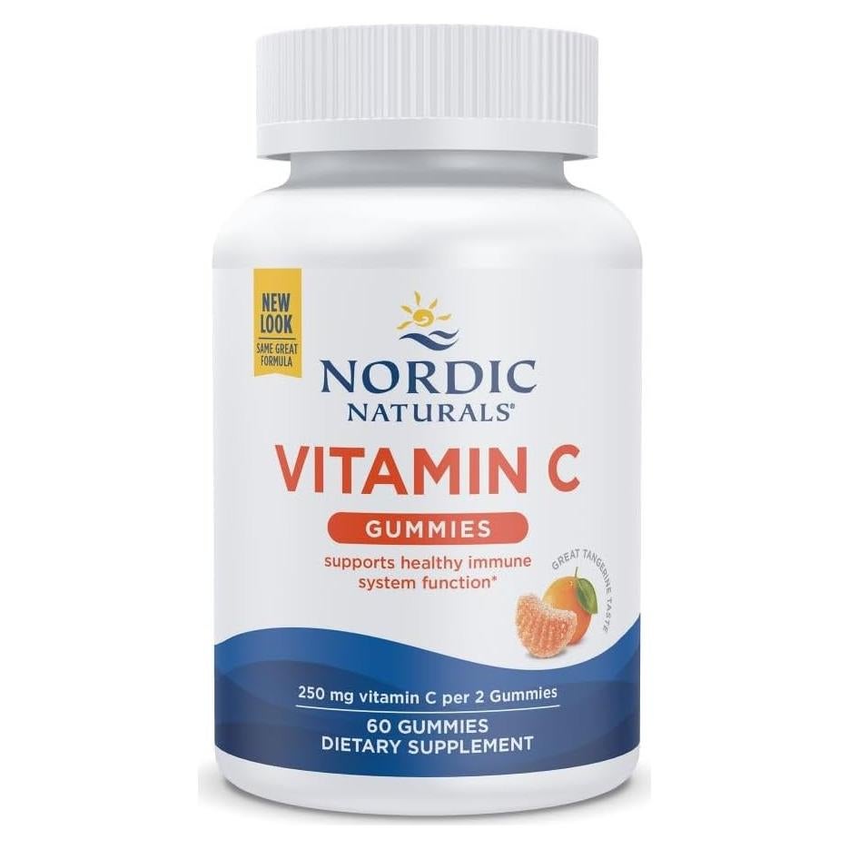 Gomitas de Vitamina C Nordic Naturals 60 unidades 250 mg Mandarina