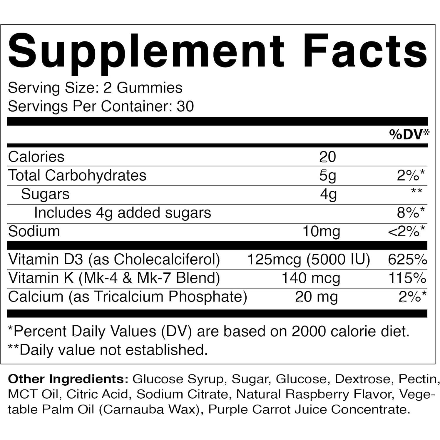 Gomitas Vitamatic Vitamina D3 + K2 60 Unidades - Salud Ósea y Cardiaca