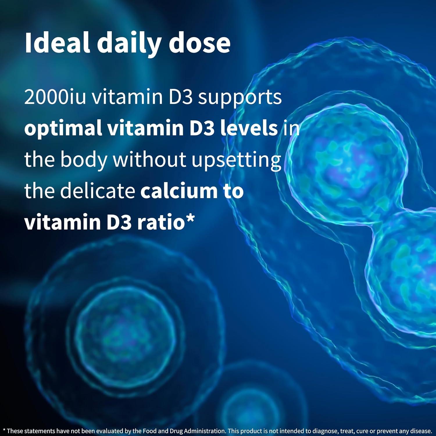 Suplemento de Vitamina D3 2000 IU Igennus 365 Tabletas