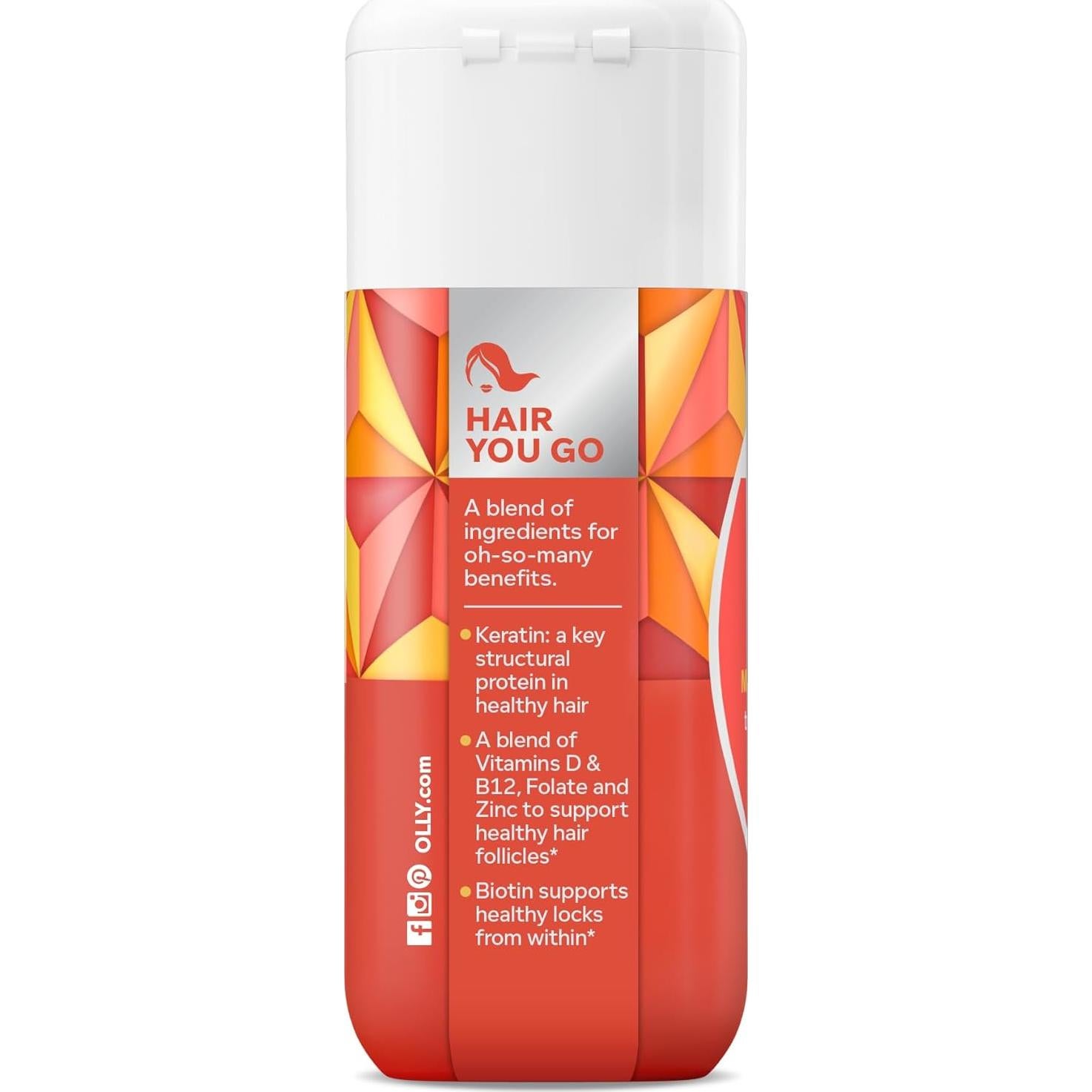 Suplemento de Cabello OLLY Ultra Fuerte 30 Softgels Biotina