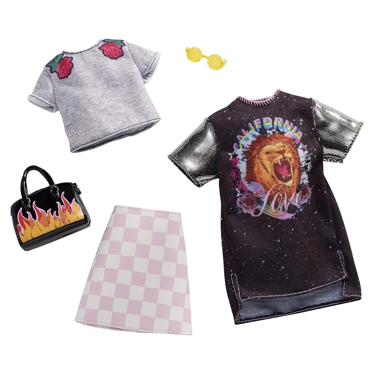 Ropa de Muñeca Barbie - 2 Conjuntos y Accesorios