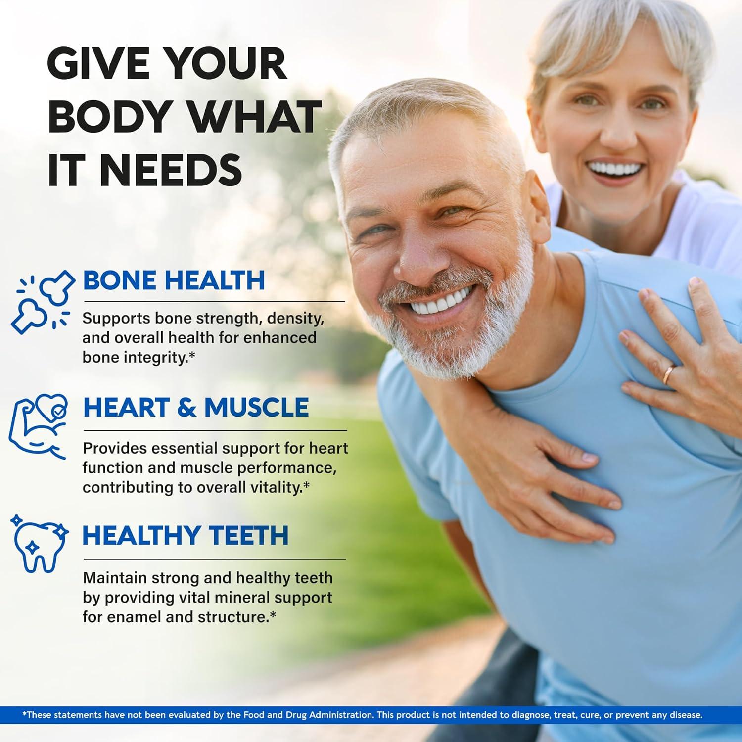 Suplemento de Calcio 1200 mg Nutra Harmony con D3 y K2 - 180 Tabletas