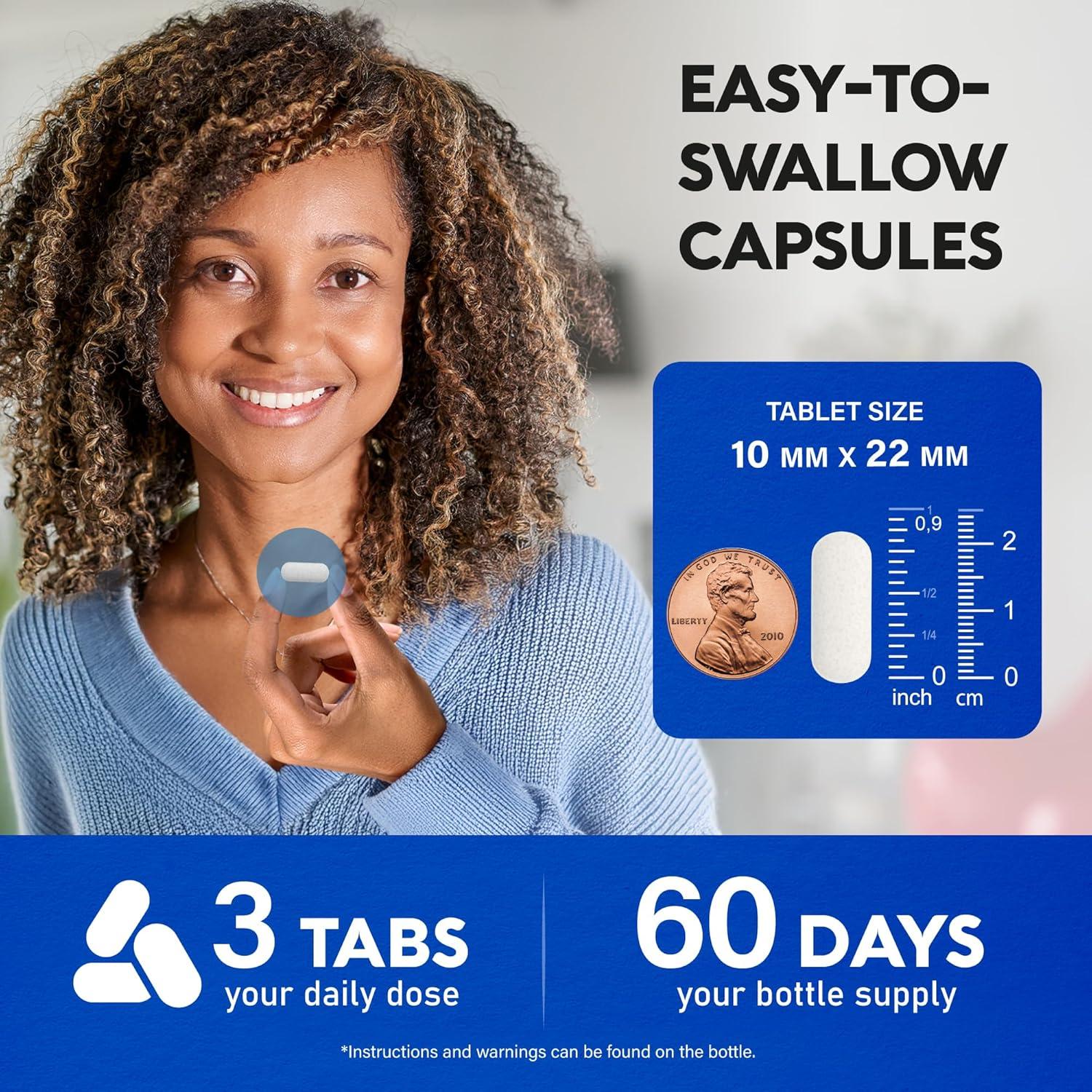 Suplemento de Calcio 1200 mg Nutra Harmony con D3 y K2 - 180 Tabletas