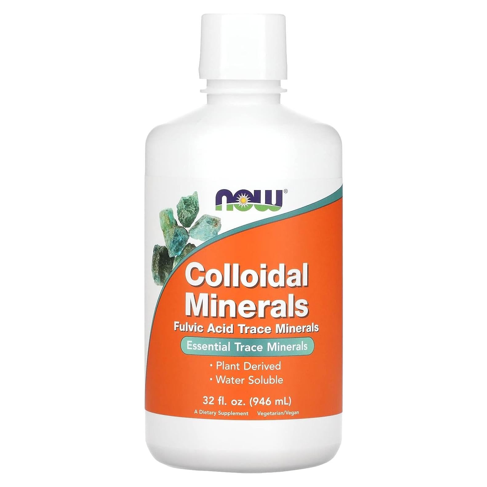Minerales Coloidales Líquidos NOW Foods 946 ml - Derivados de Plantas