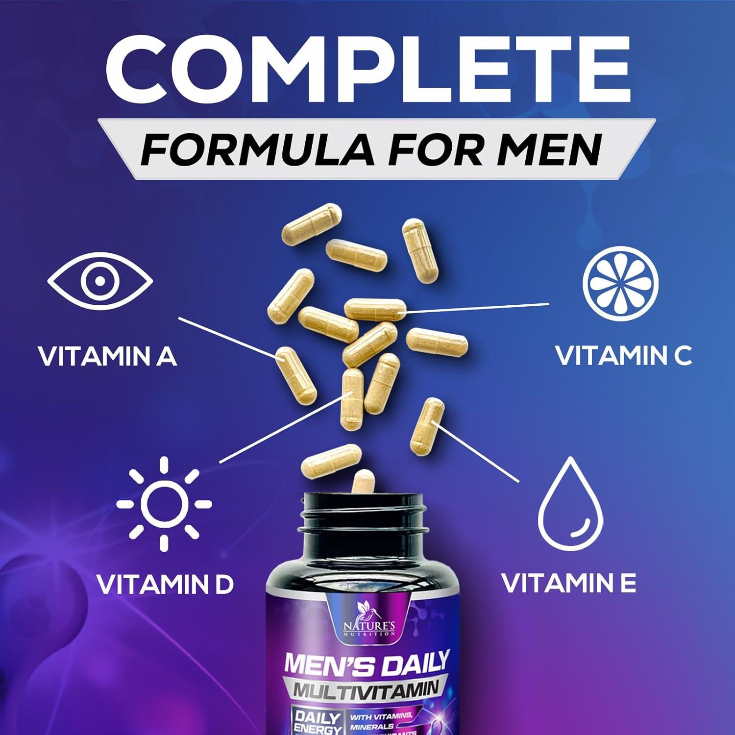 Multivitamina para Hombres Nature's Nutrition 60 Cápsulas